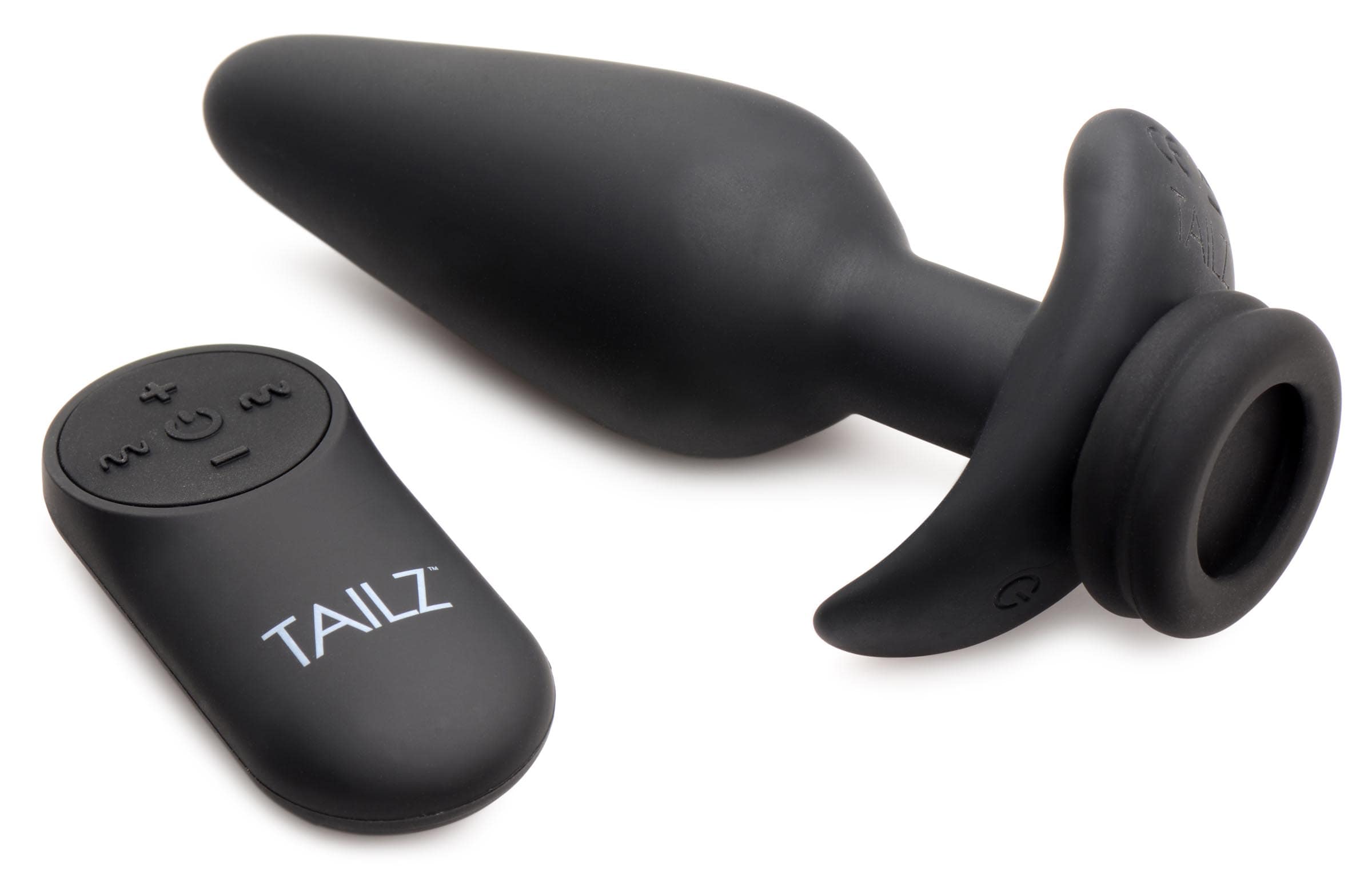 Interchangeable 10X Vibrating Silicone Anal Plug with Remote - Large - Image 5