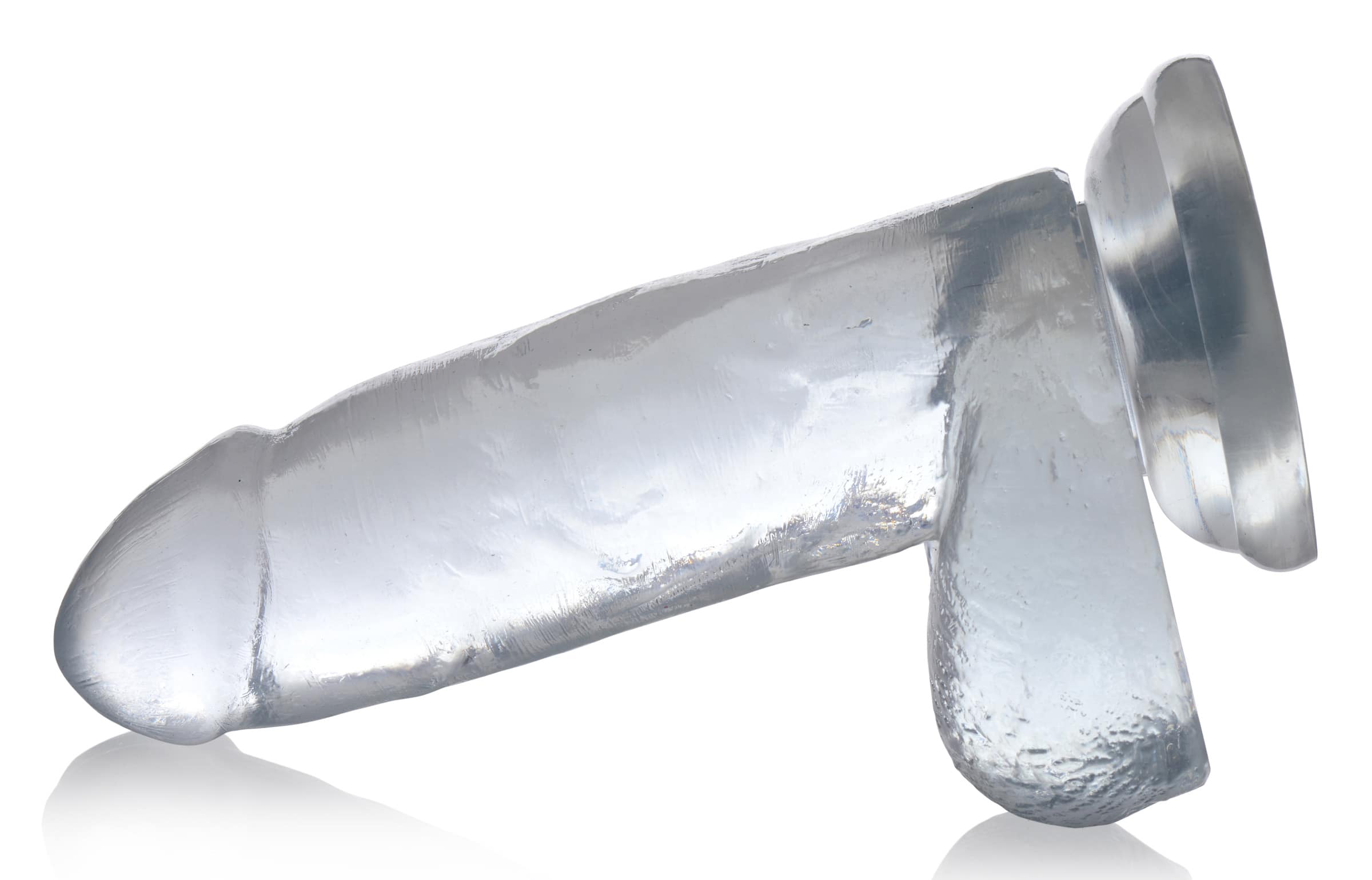 Jock C-Thru Dildo with Balls - 7 Inch - Image 2