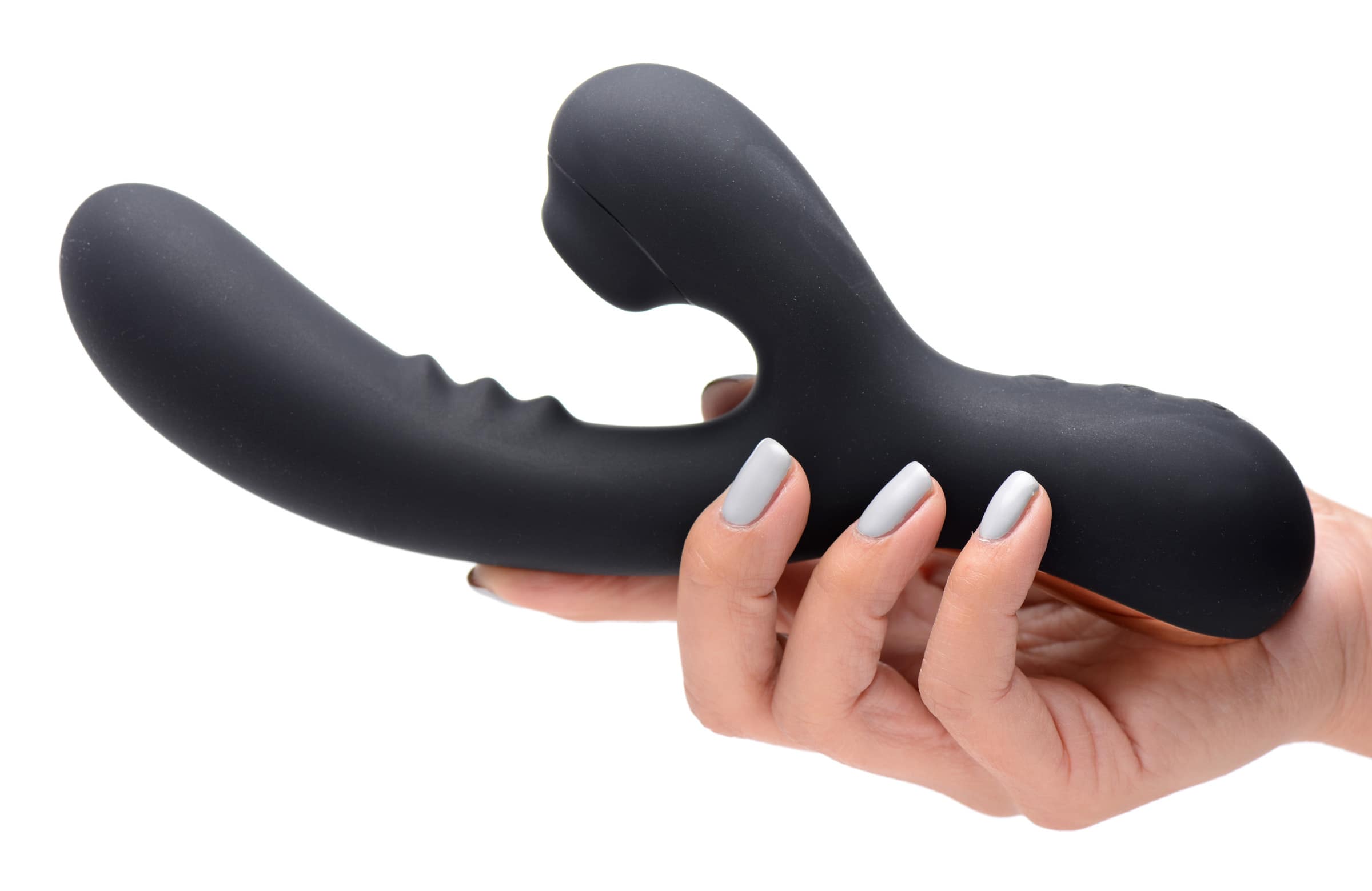 8X Silicone Suction Rabbit - Black - Image 2