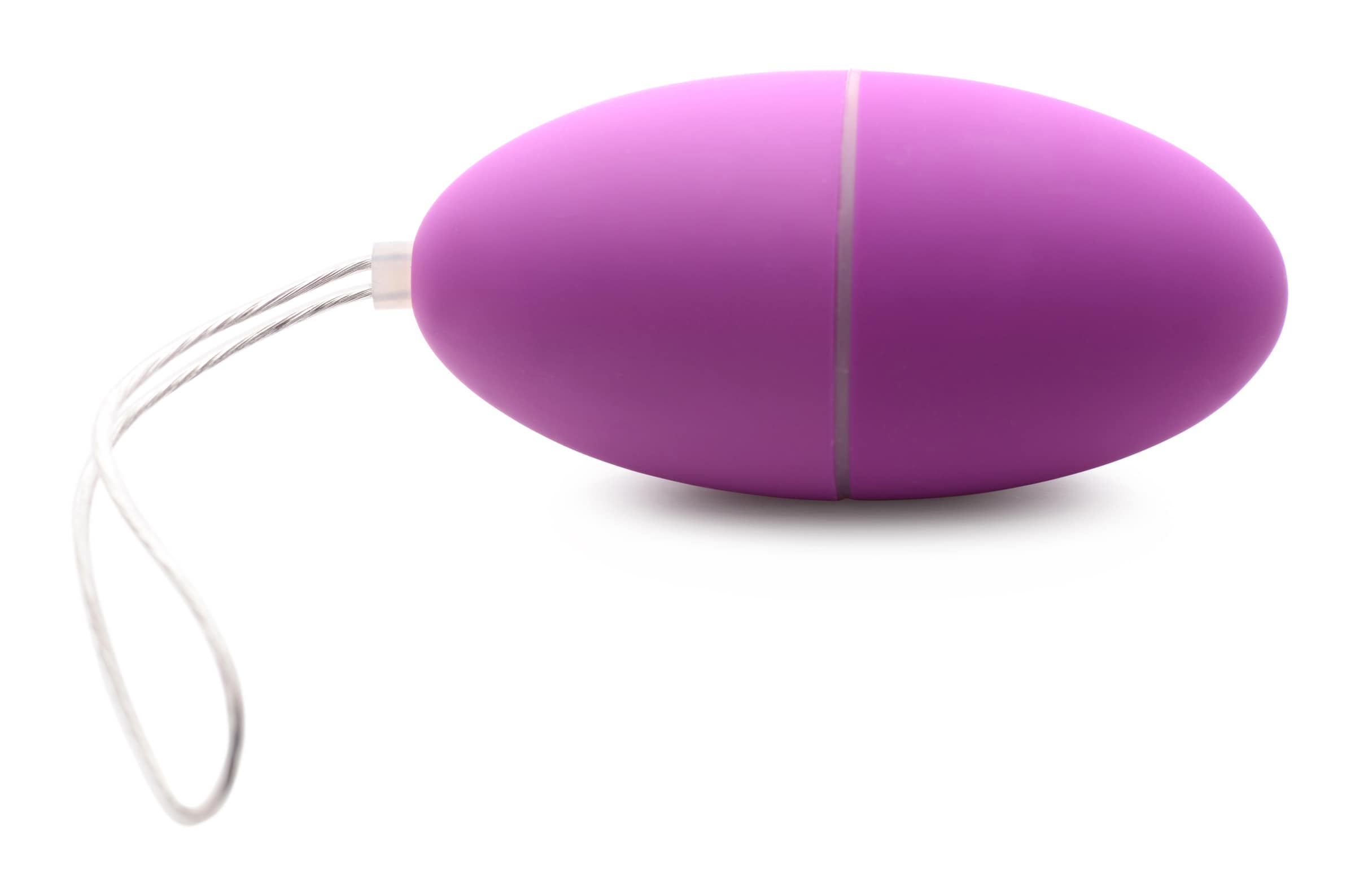 28X Scrambler Vibrating Egg with Remote Control - Purple - Image 3