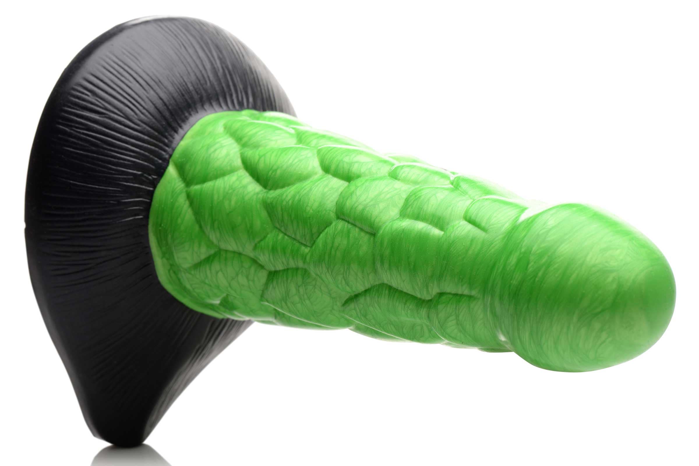 Radioactive Scaly Reptile Thick Silicone Dildo - Image 5