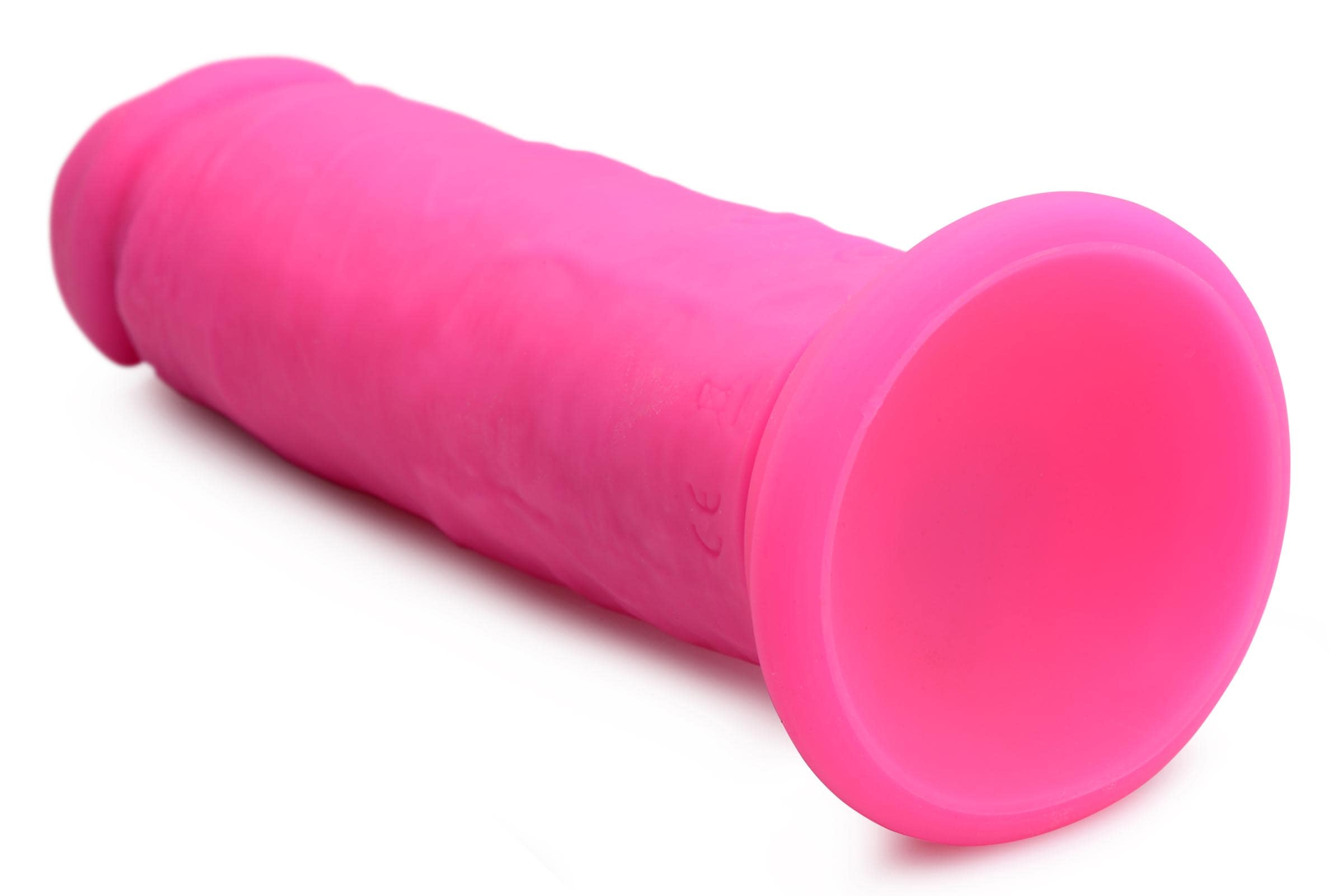 Power Player 28X Vibrating Silicone Dildo with Remote - Pink - Image 4