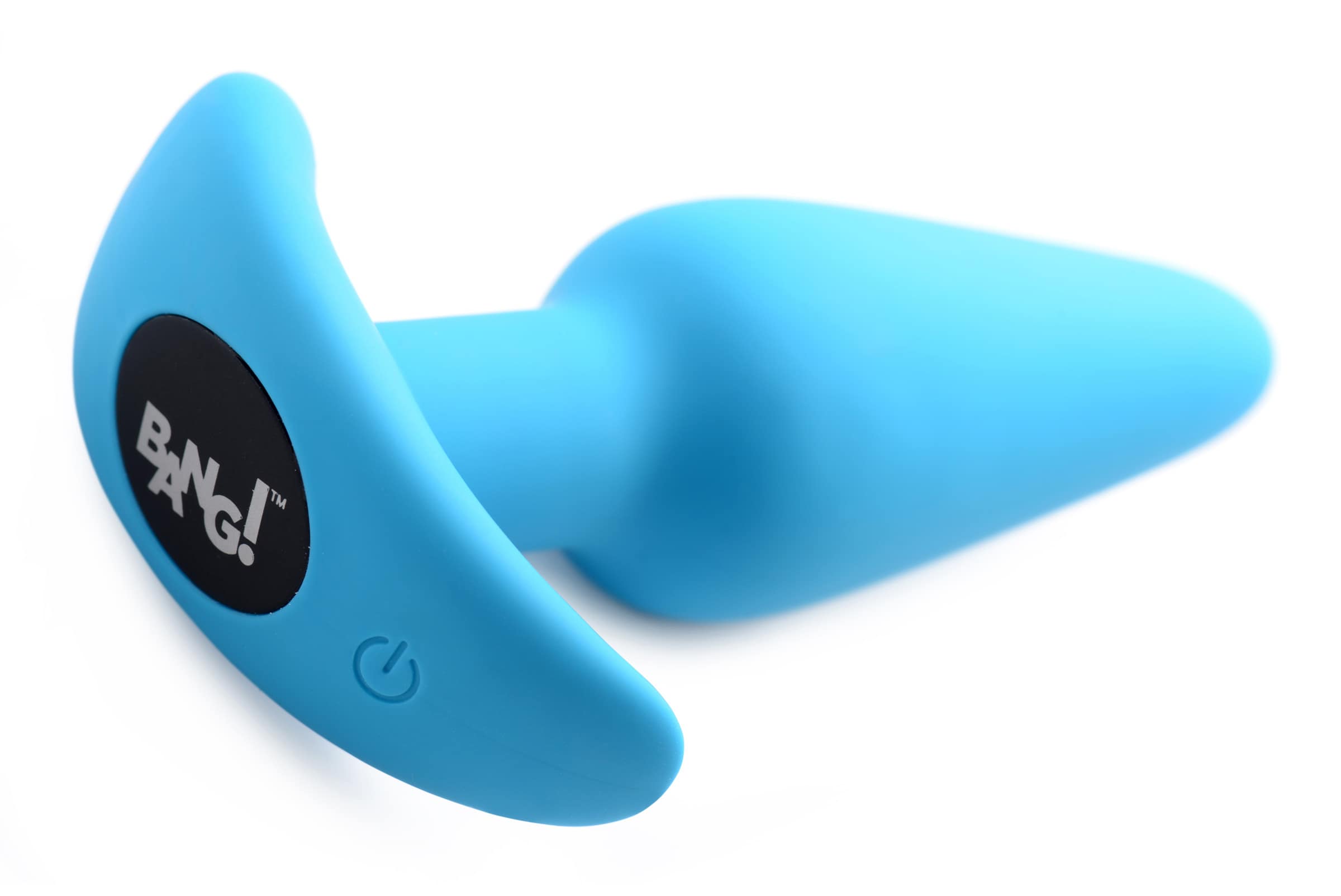 Remote Control 21X Vibrating Silicone Butt Plug - Blue - Image 5