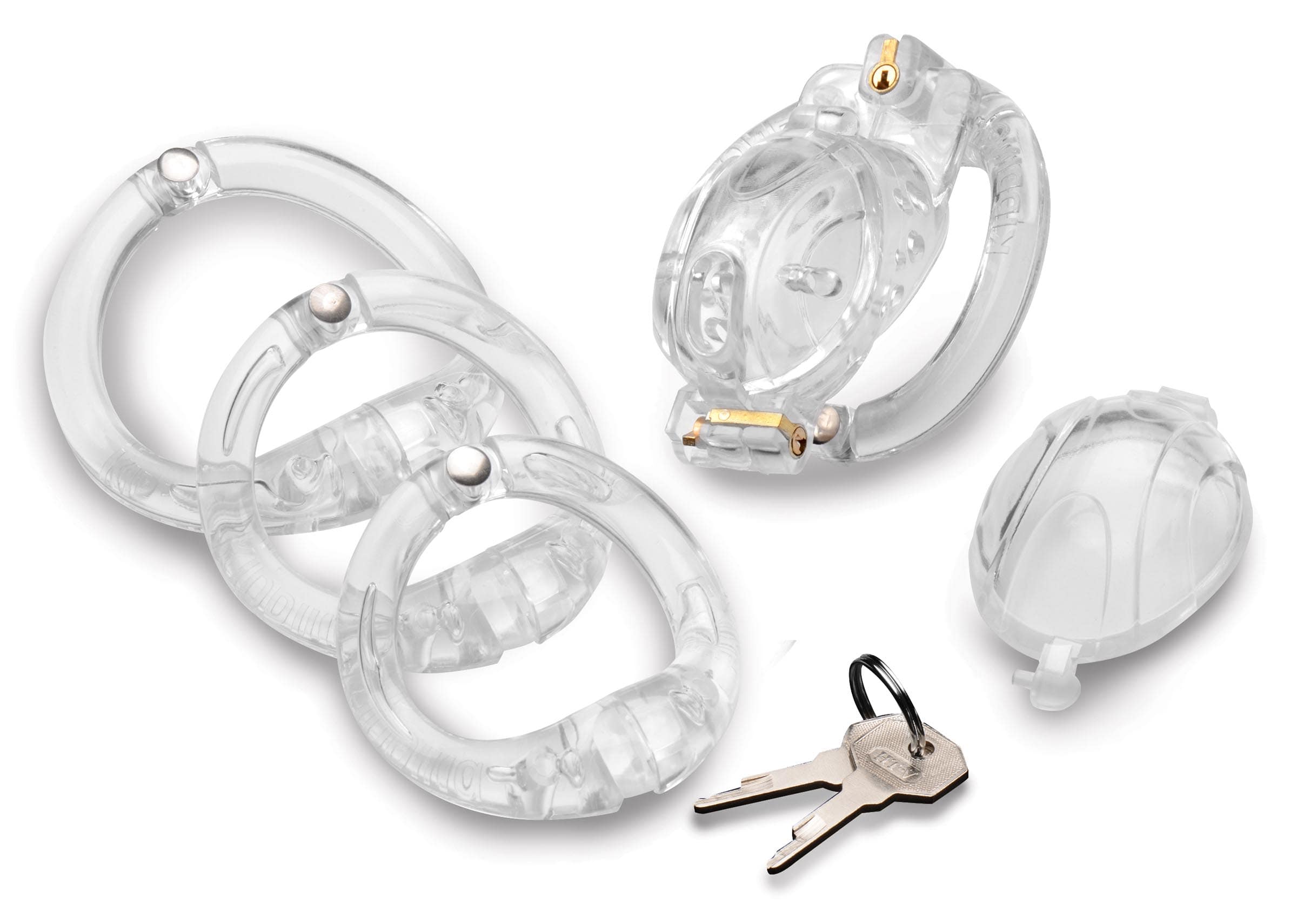 Lockdown Customizable Chastity Cage - Clear - Image 4