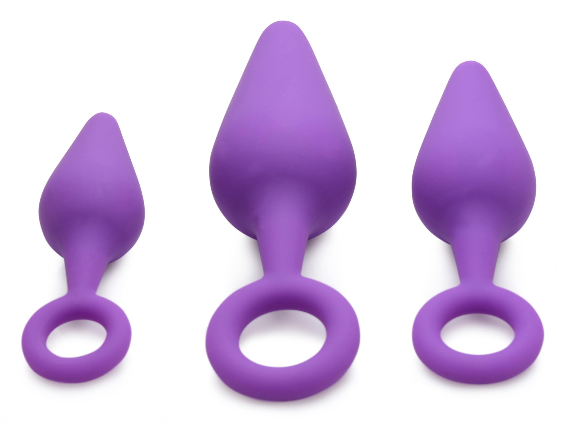 Rump Ringers 3 Piece Silicone Anal Plug Set - Purple - Image 2