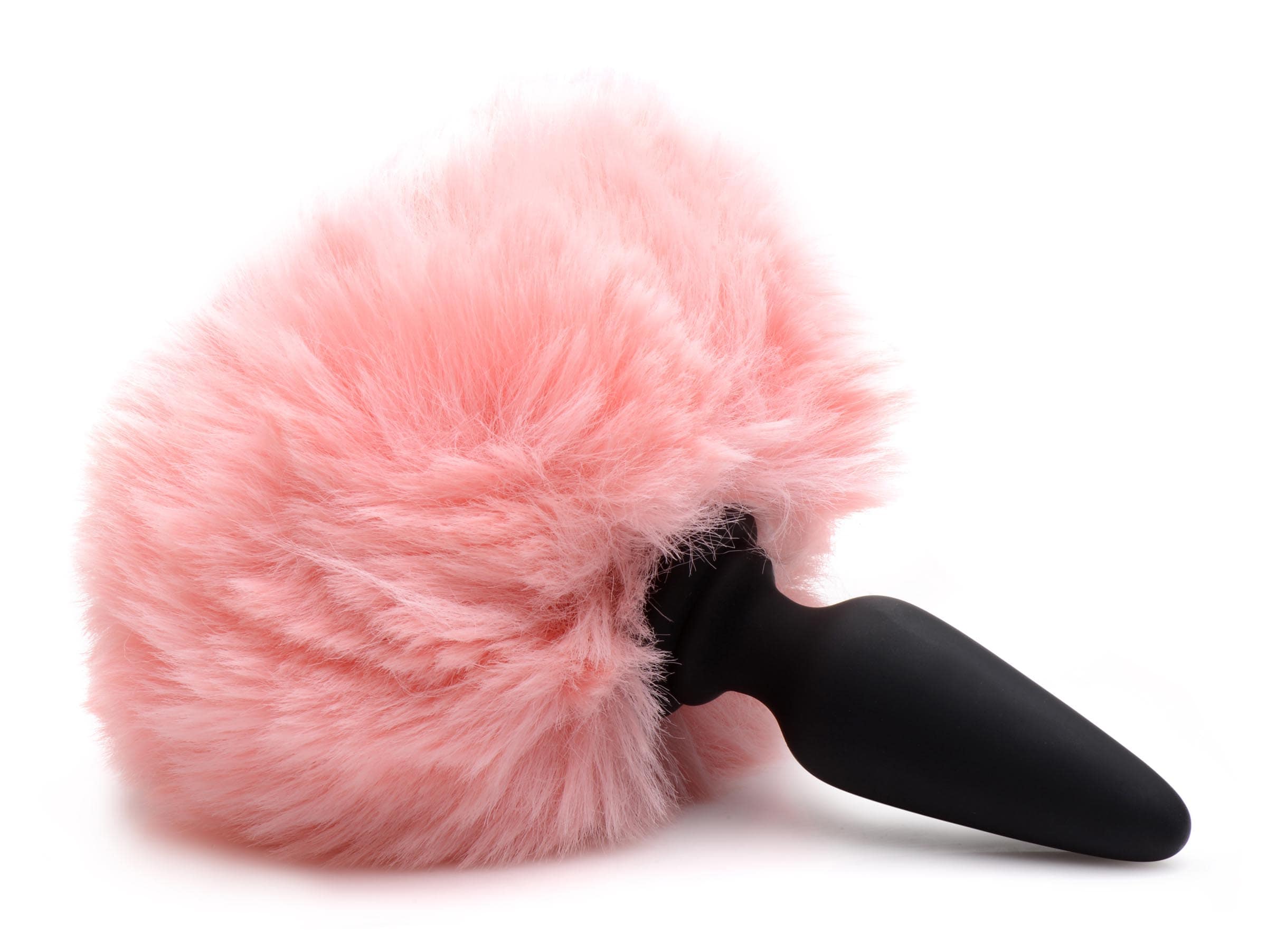 Small Anal Plug with Interchangeable Bunny Tail - Pink - Image 4