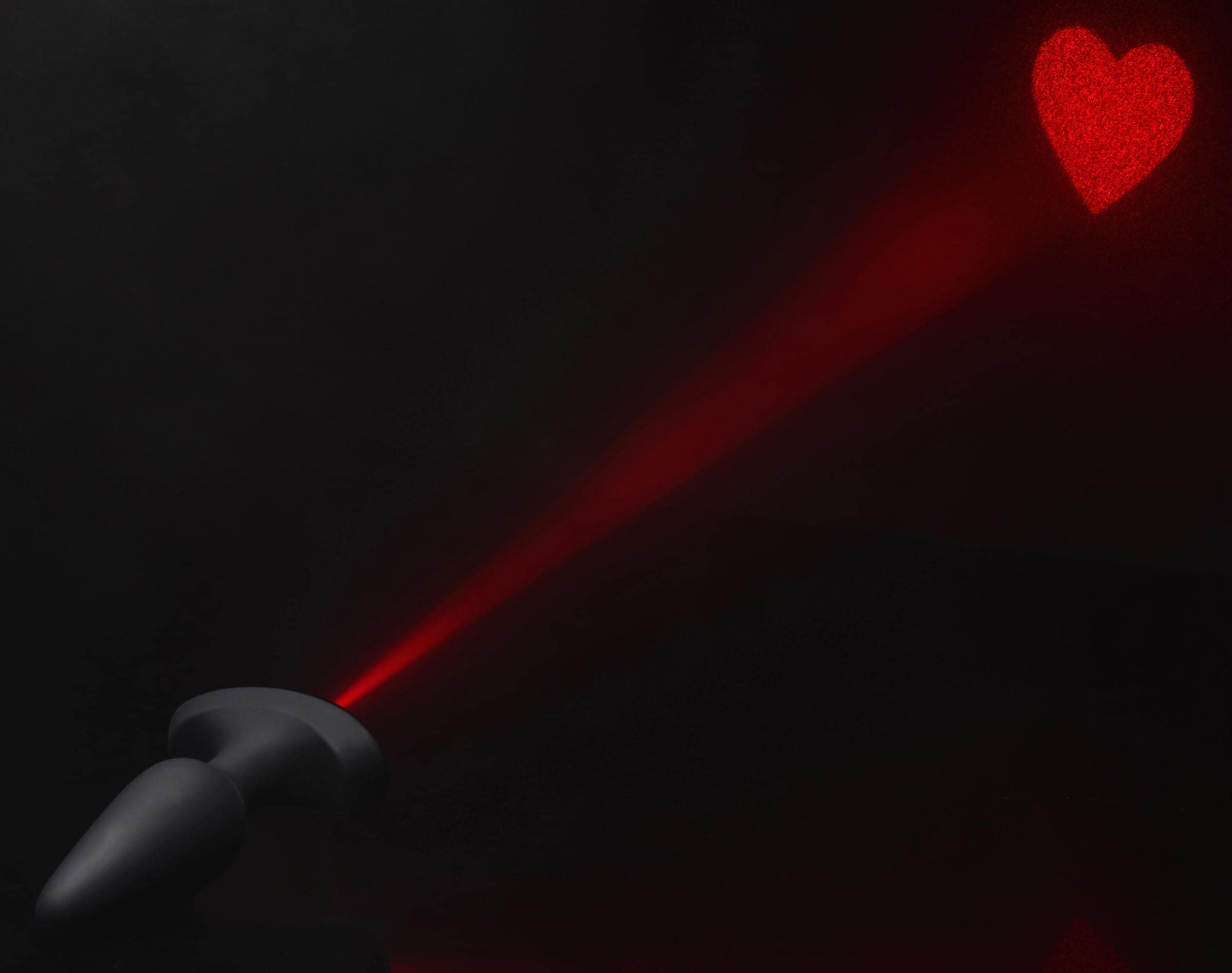 28X Laser Heart Silicone Anal Plug with Remote – Medium - Image 4