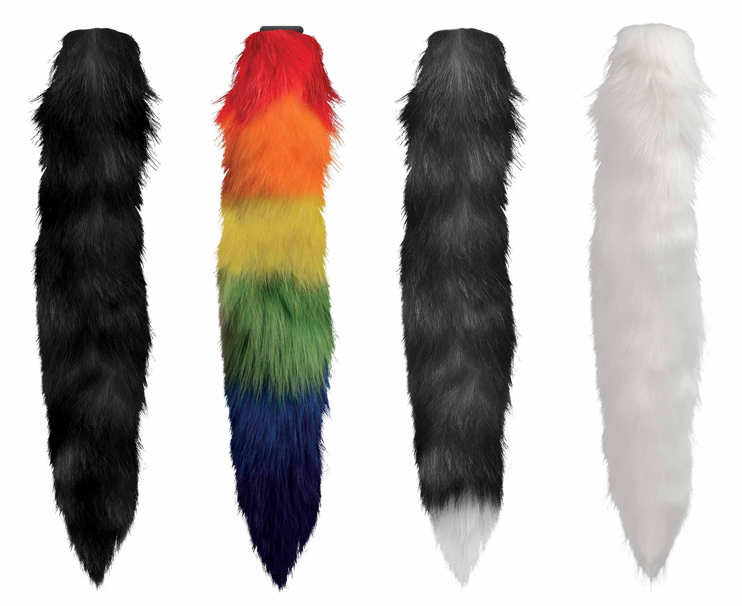 Interchangeable Rainbow Fox Tail - Image 4