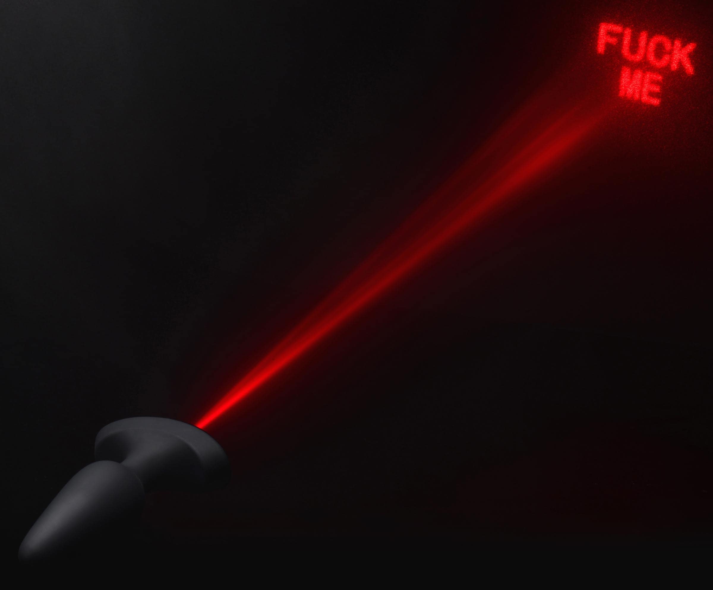 28X Laser Fuck Me Silicone Anal Plug with Remote Control - Large - Image 4