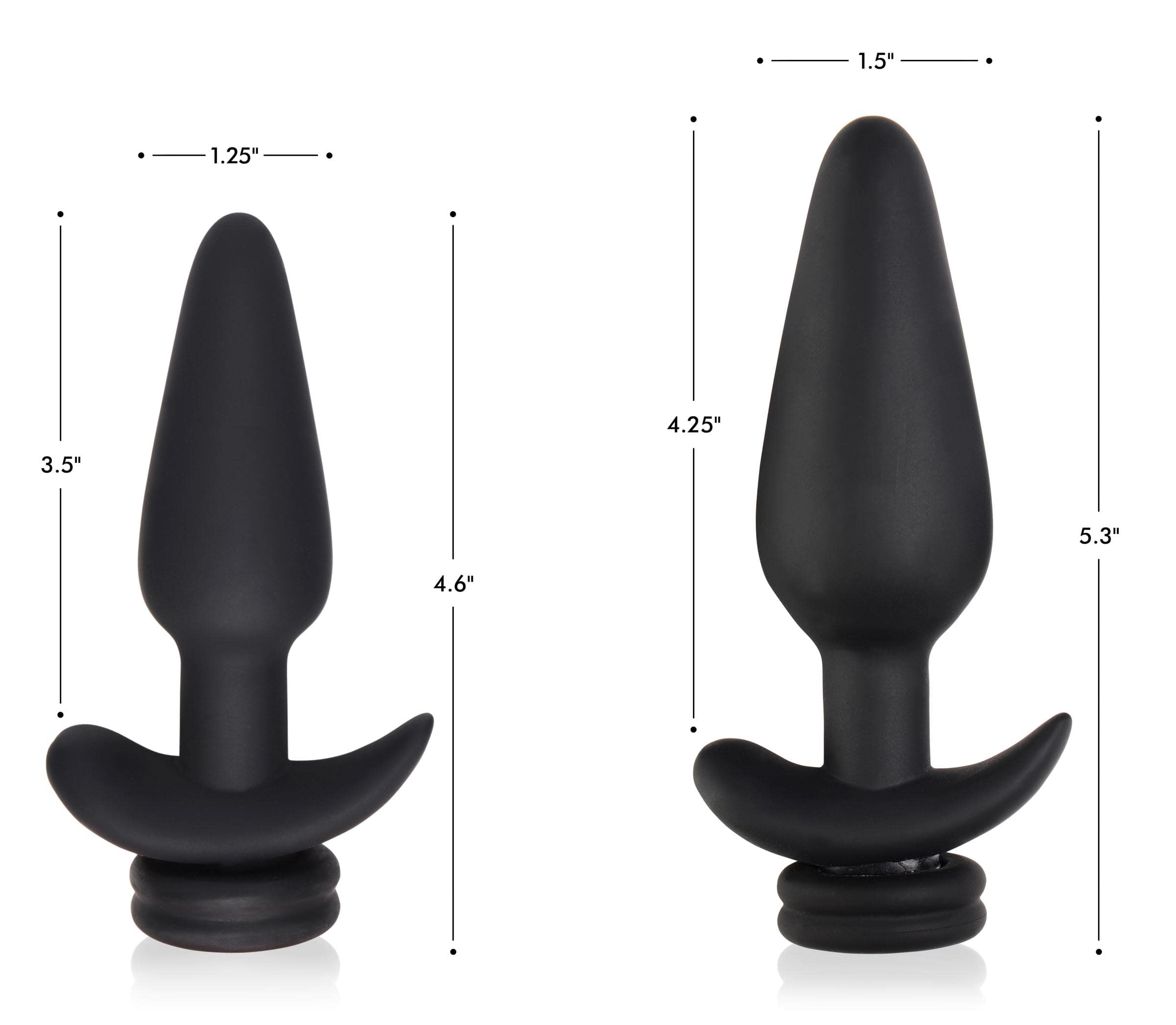 Small Vibrating Anal Plug with Interchangeable Bunny Tail - Black - Image 7