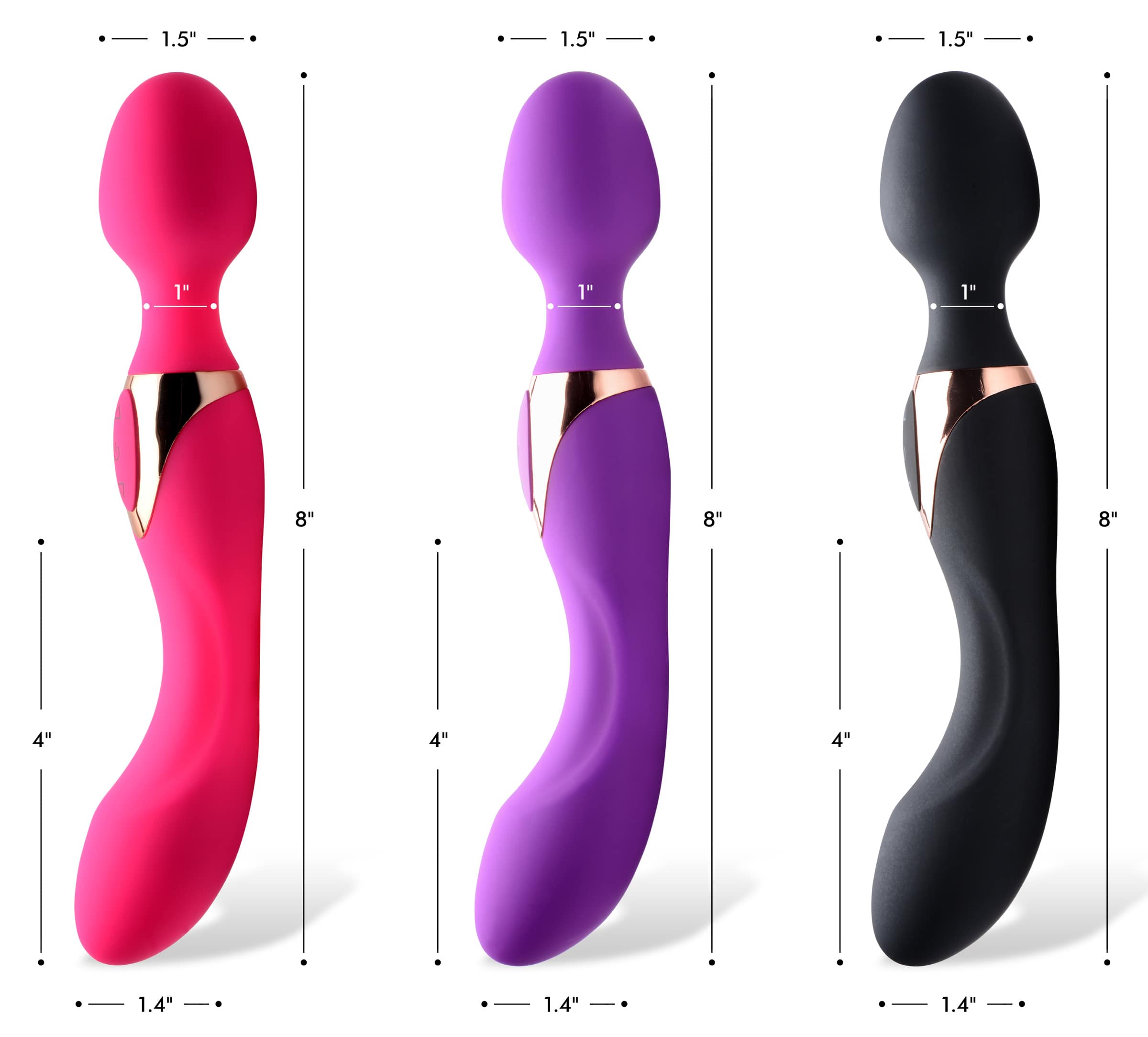 10X Dual Duchess 2-in-1 Silicone Massager - Pink - Image 5