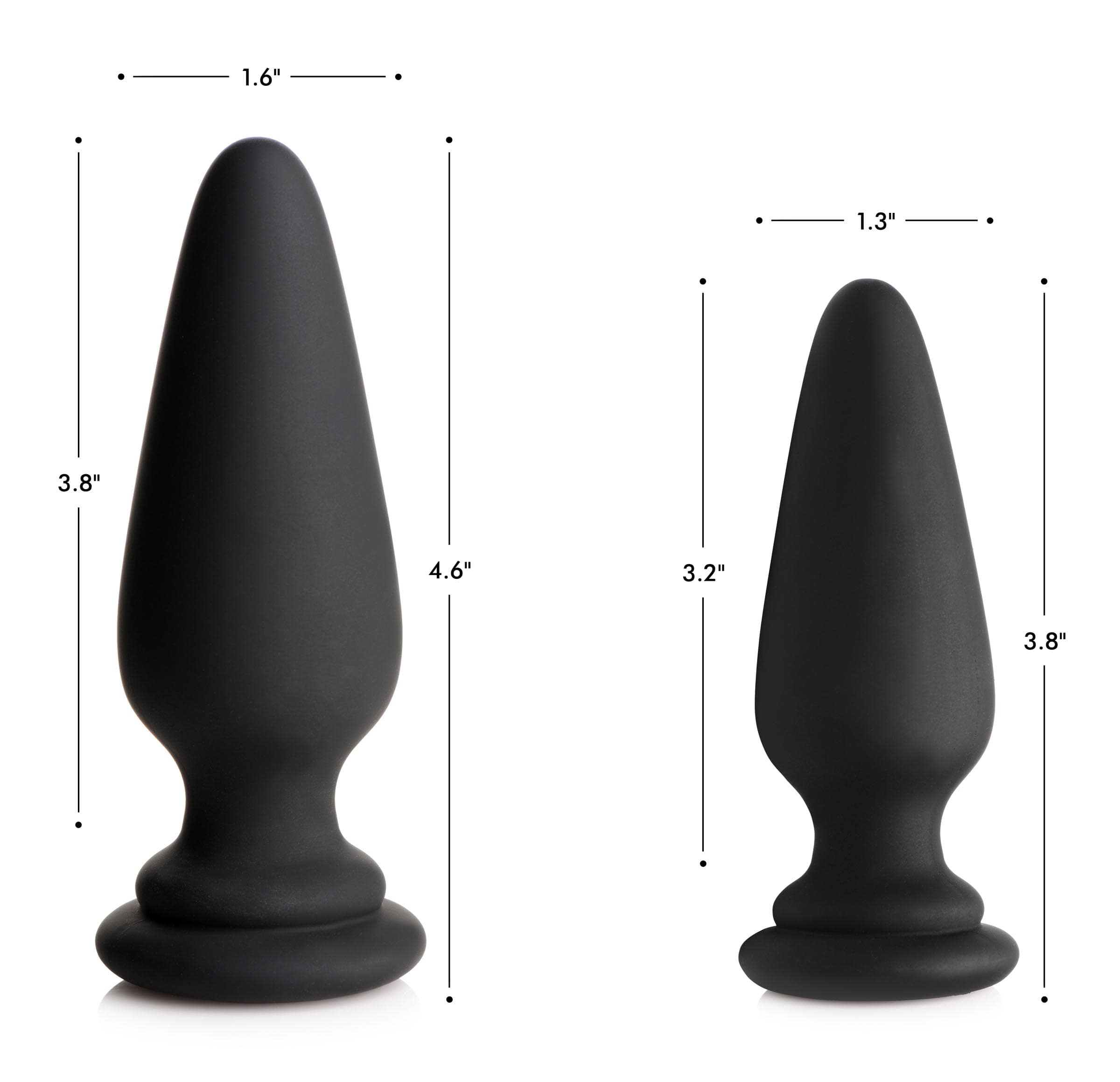Large Anal Plug with Interchangeable Fox Tail - Rainbow - Image 5