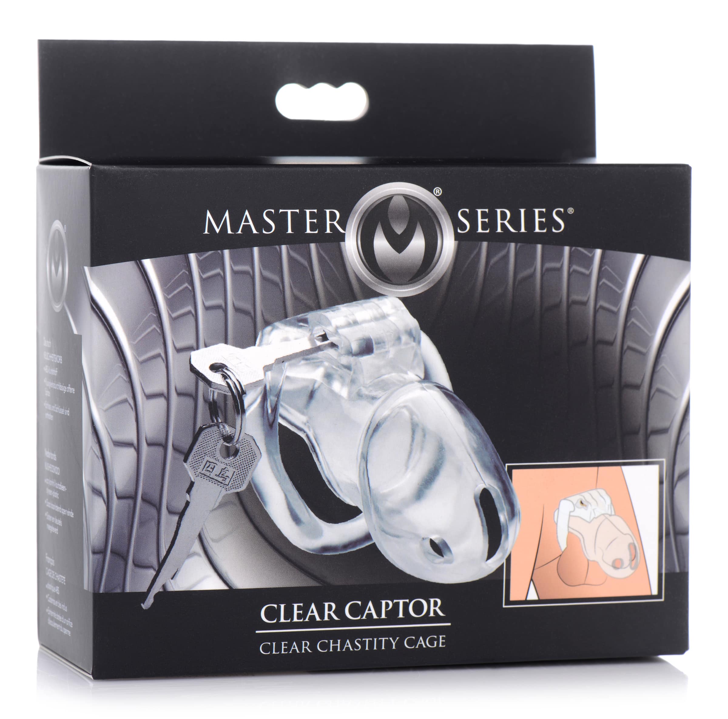 Clear Captor Chastity Cage - Medium - Image 6