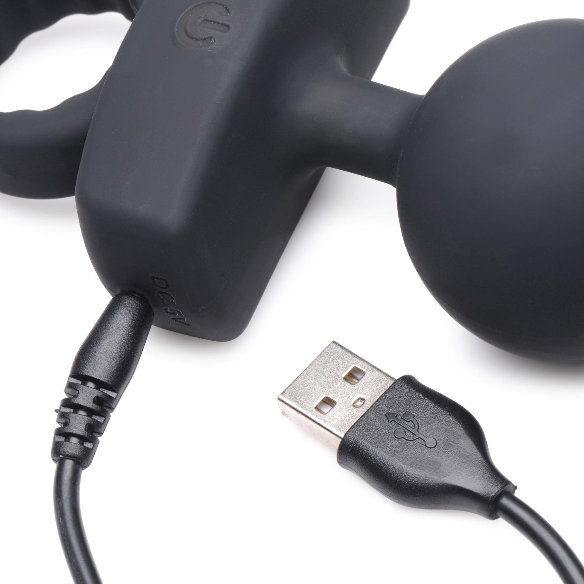 21X Dark Rattler Vibrating Silicone Anal Beads with Remote - Image 5