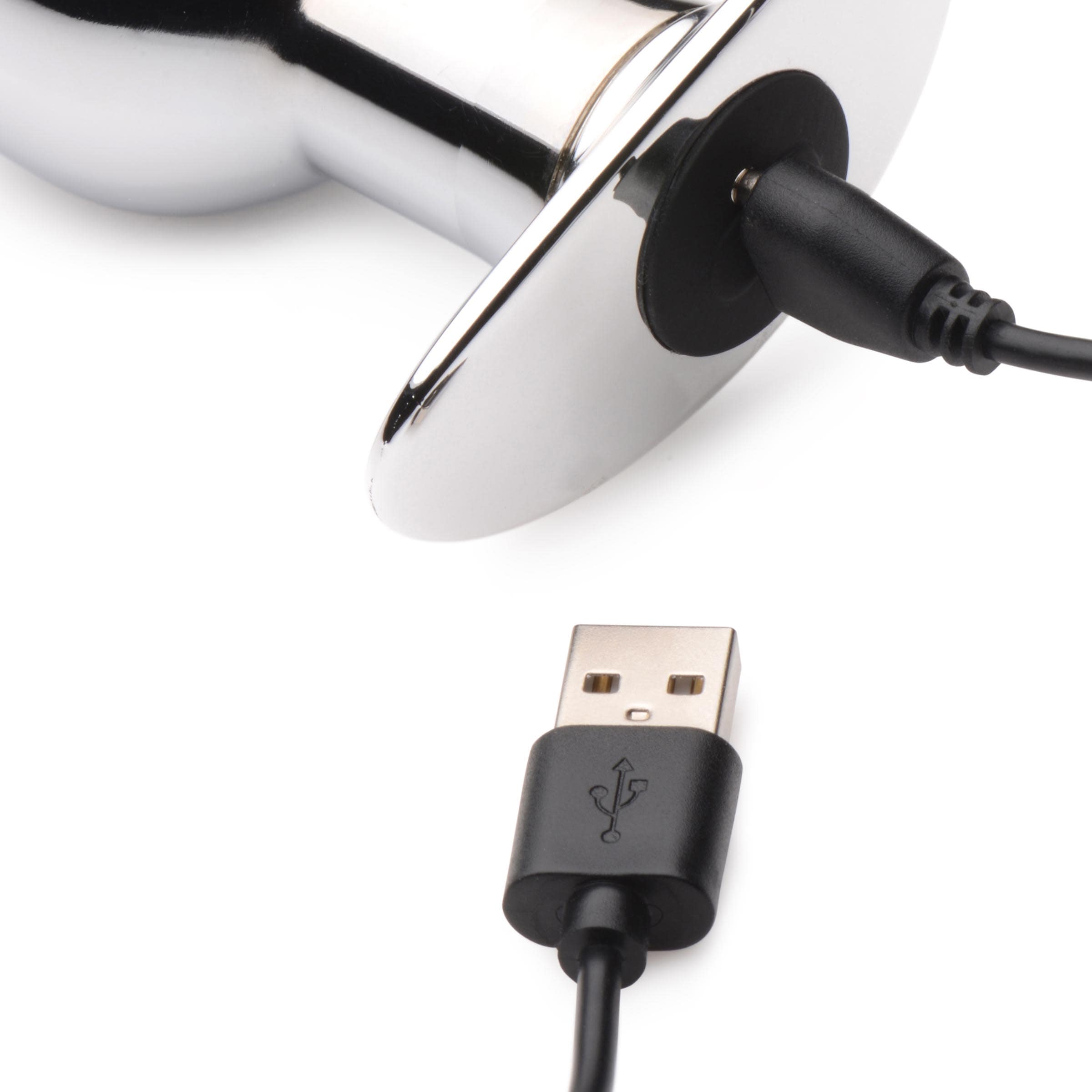 Chrome Blast 7X Rechargeable Butt Plug with Remote Control - Large - Image 7