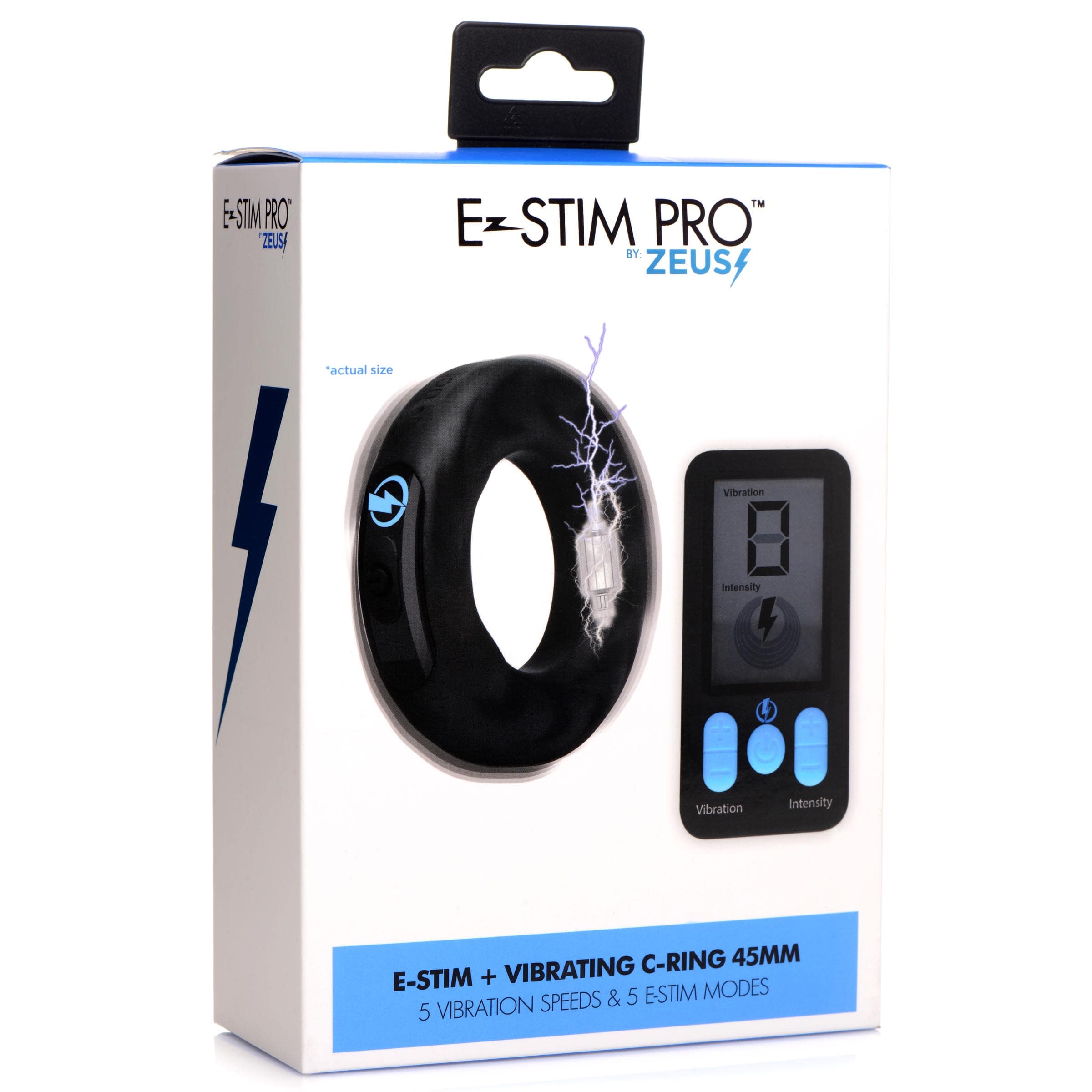 E-Stim Pro Silicone Vibrating Cock Ring - 1.75 Inch - Image 5