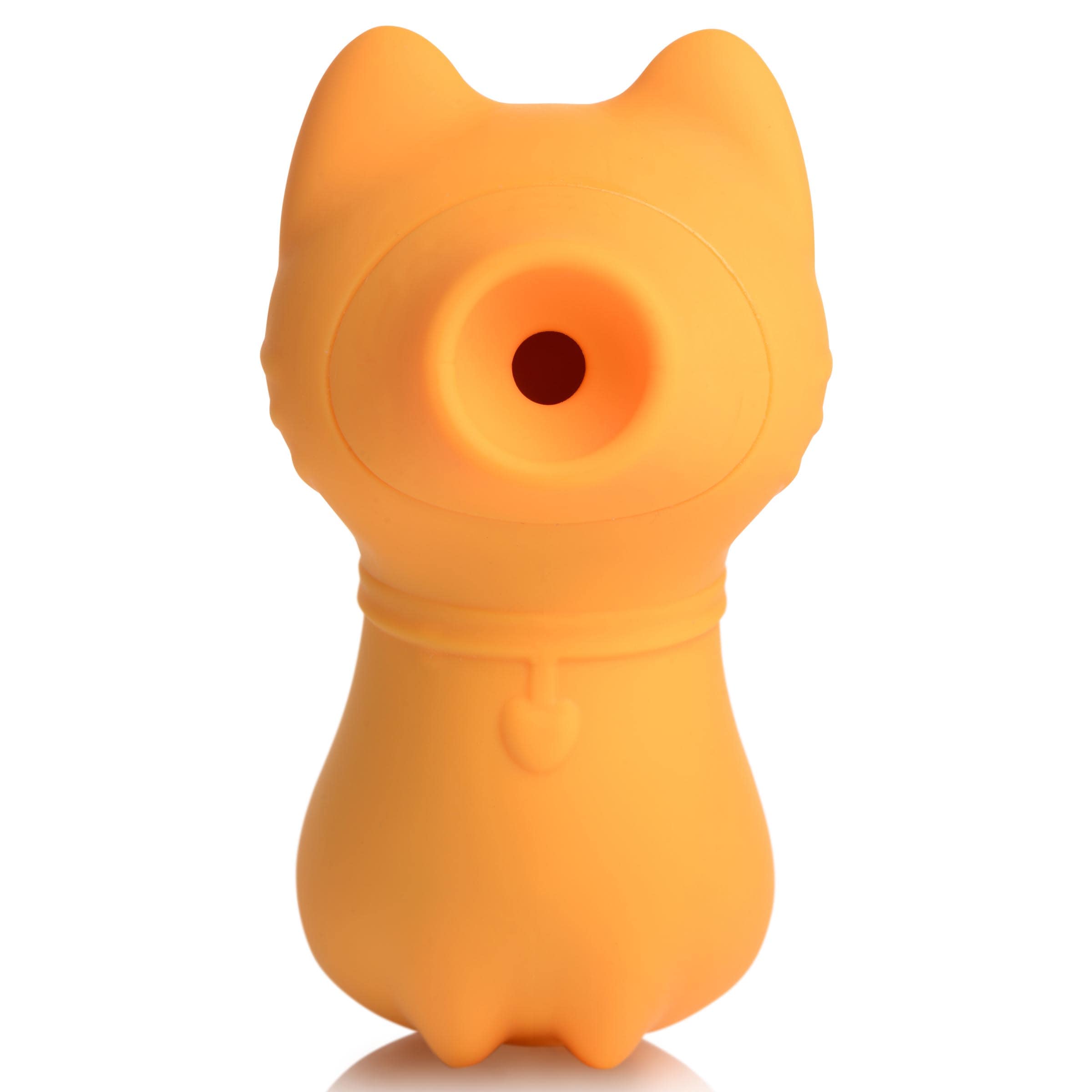 Sucky Kitty Silicone Clitoral Stimulator - Orange - Image 3