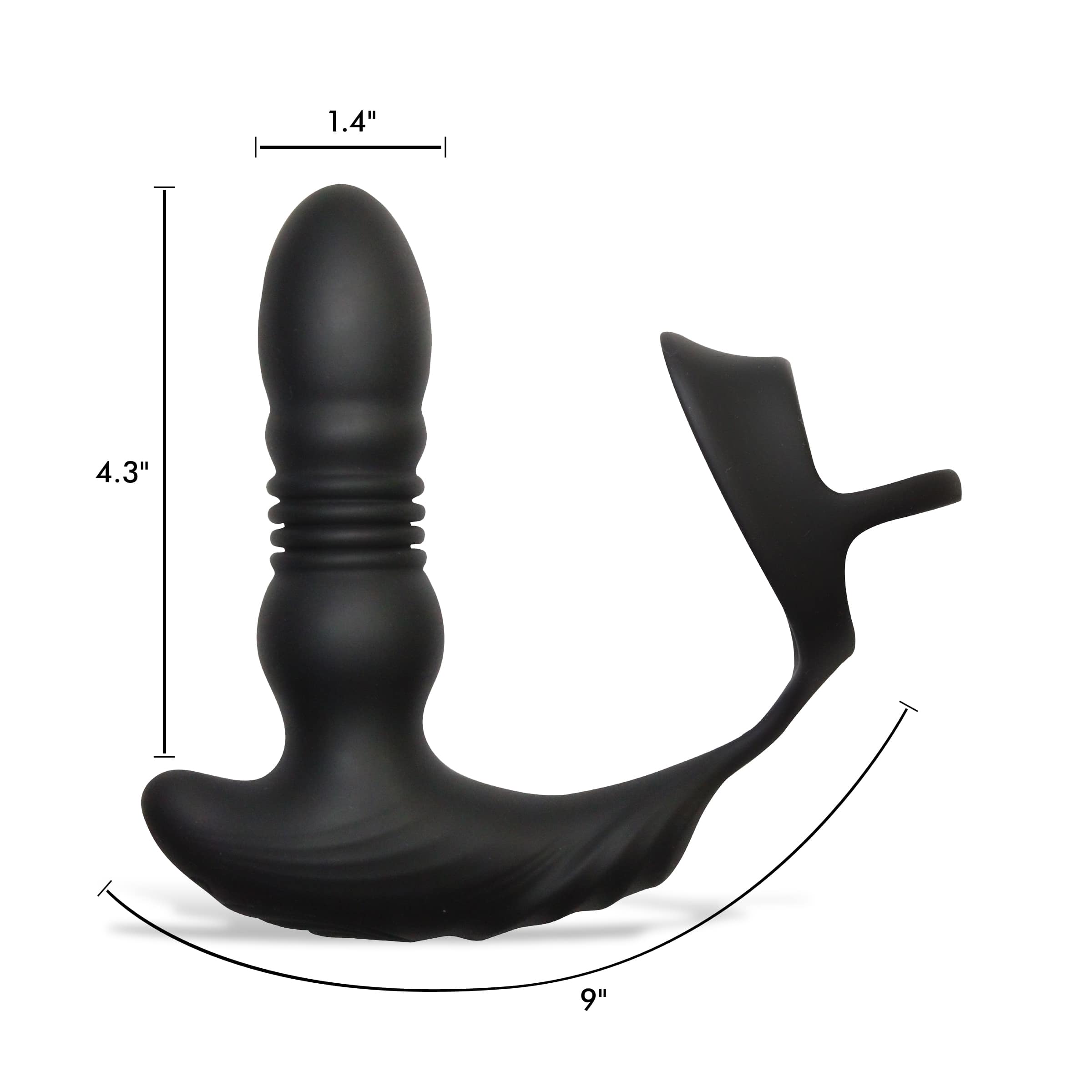 Thrusting Vibrator with Cock and Ball Ring and Remote - Image 6