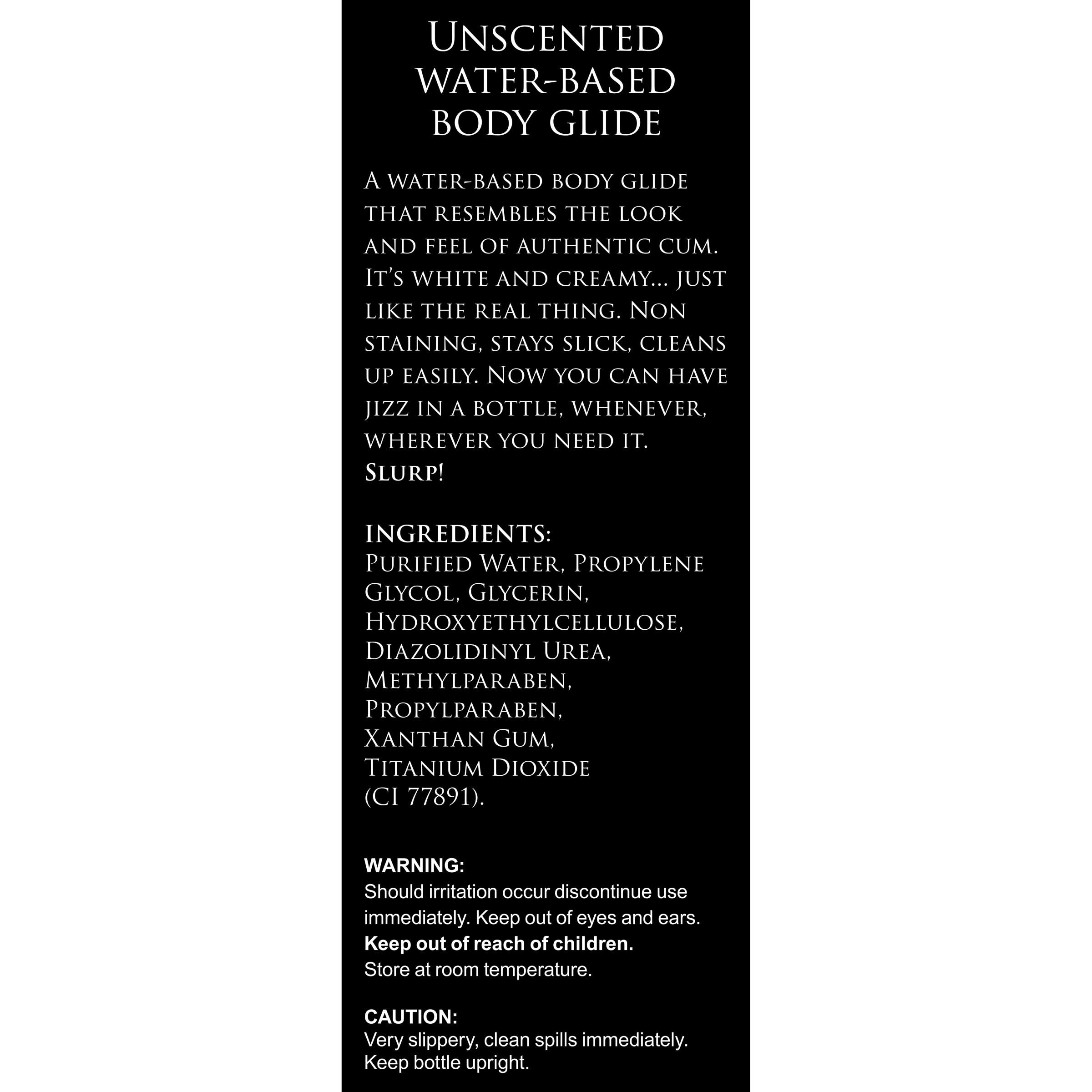 Jizz Unscented Water-Based Lube - 34oz - Image 3