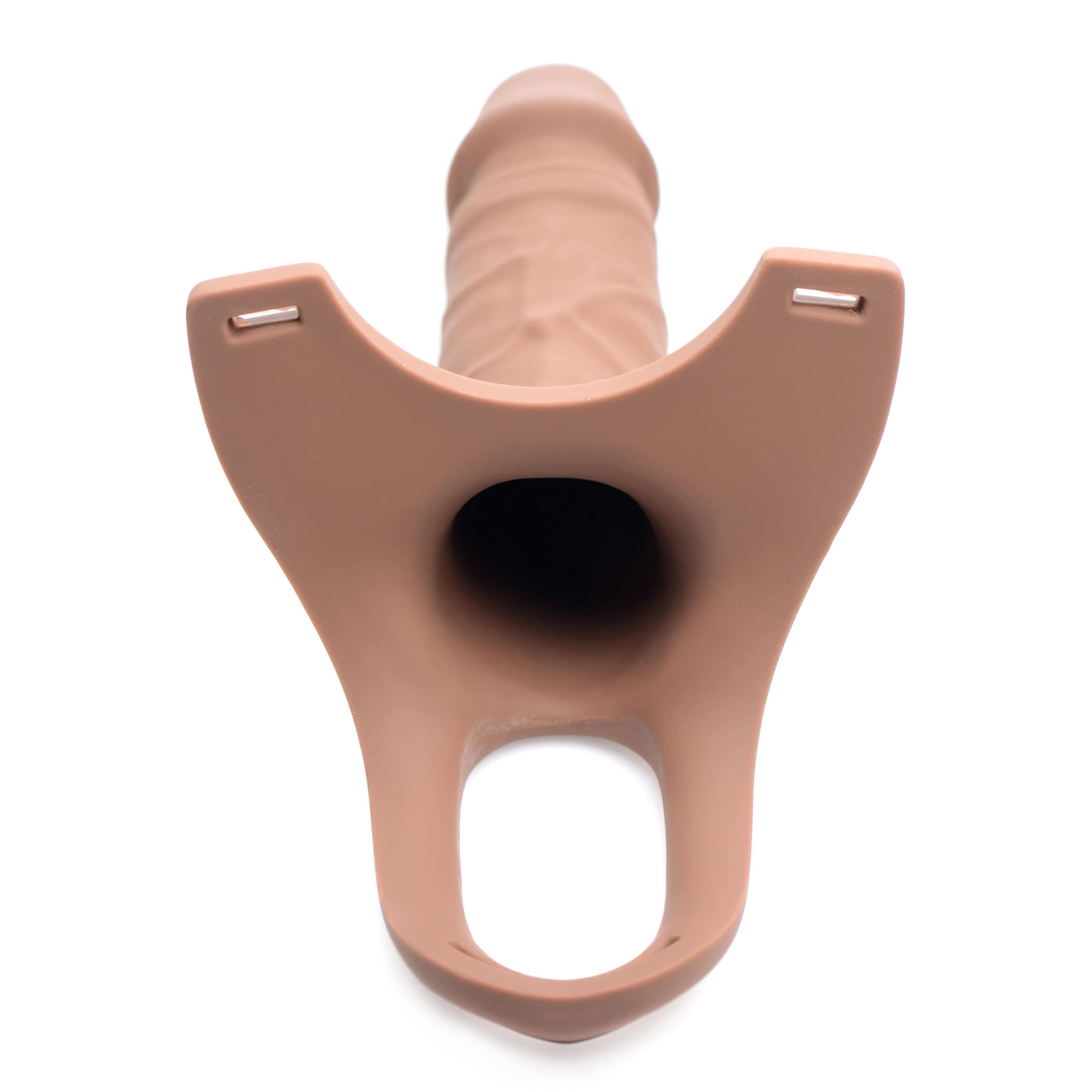Hollow Silicone Dildo Strap-on - Flesh - Image 6