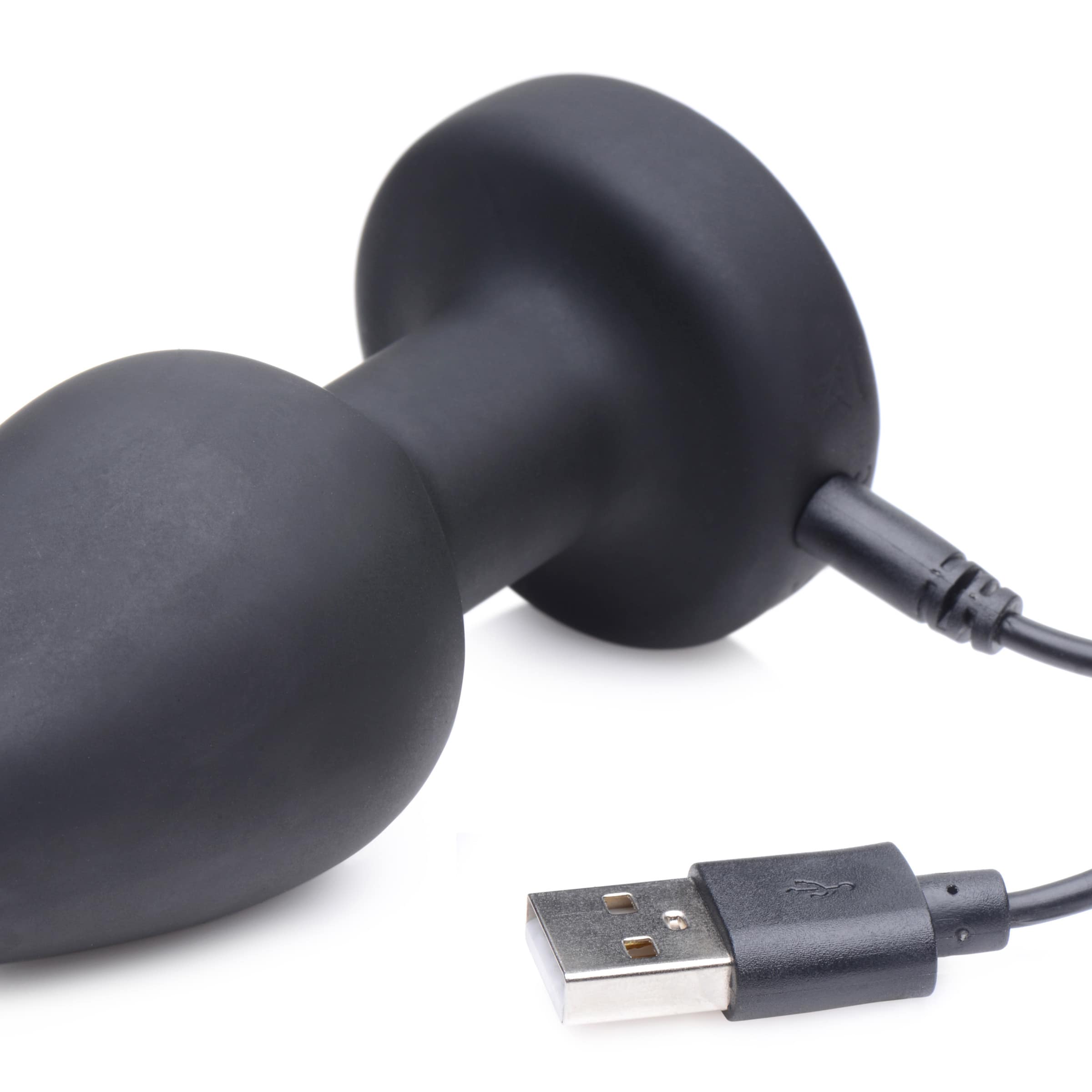 E-Stim Pro Silicone Vibrating Anal Plug with Remote Control - Image 8