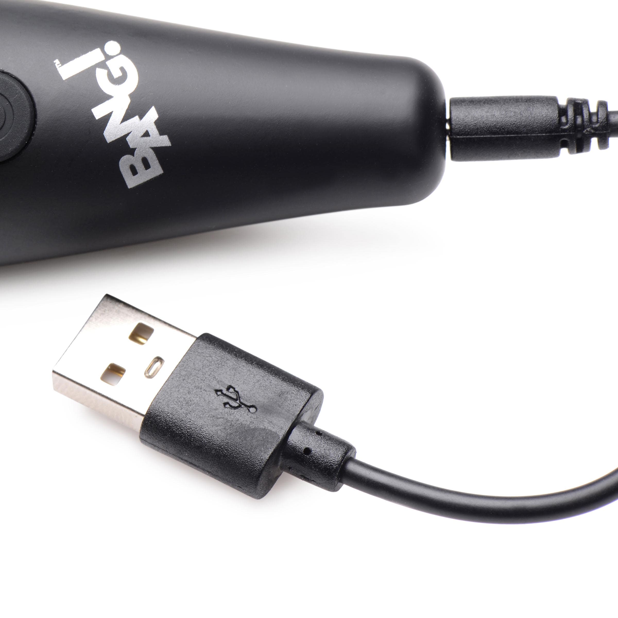 10X Ultra Powerful Silicone Mini Wand - Black - Image 5