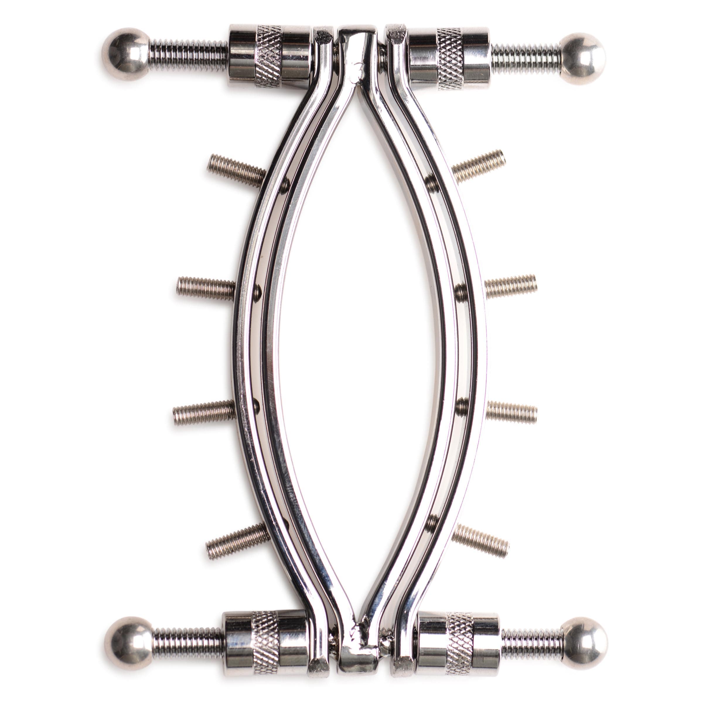 Spread Em Stainless Steel Poker Labia Clamp with Adjustable Pressure Screws - Image 3