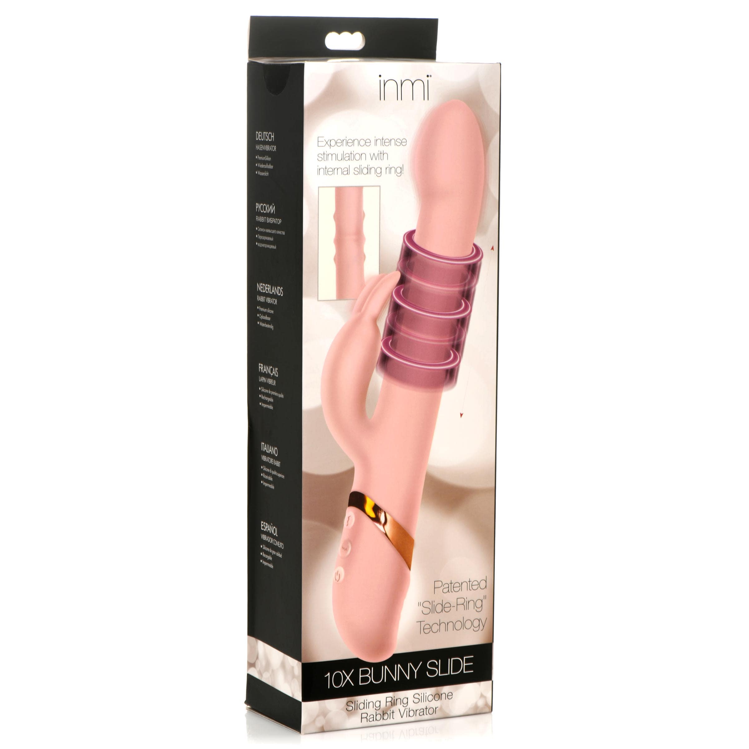 10X Bunny Slide Ring Silicone Vibrator - Image 7