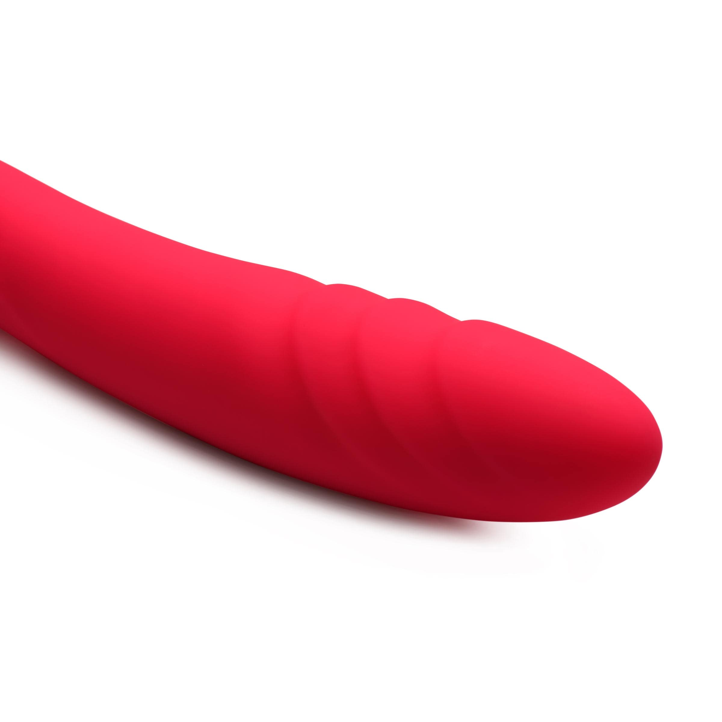 7X Double Down Silicone Double Dildo with Remote - Image 6