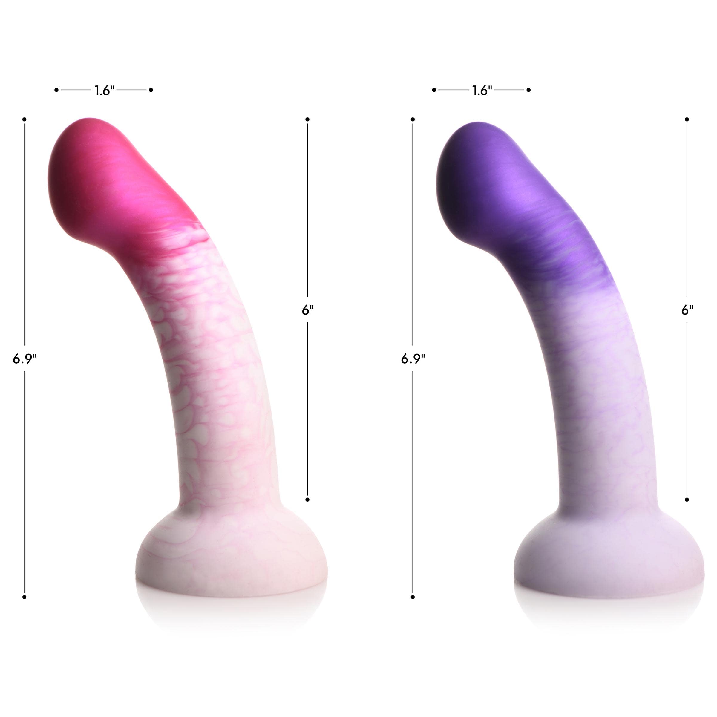 G-Swirl G-Spot Silicone Dildo - Pink - Image 7