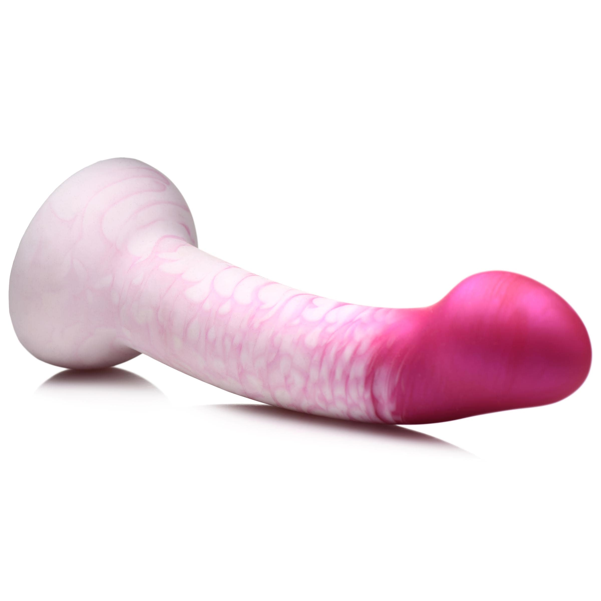 G-Swirl G-Spot Silicone Dildo - Pink - Image 5