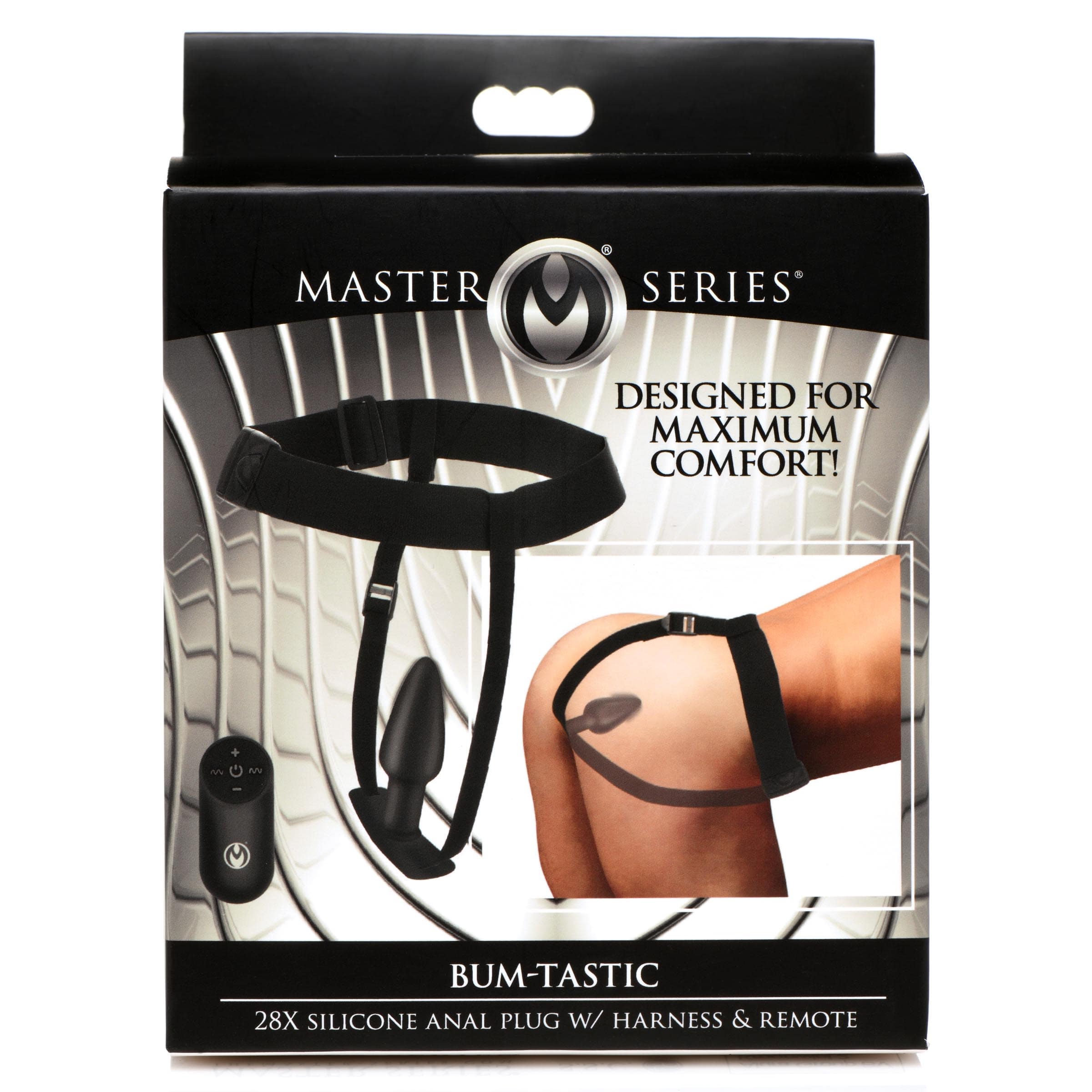 Bum-Tastic 28X Silicone Anal Plug with Comfort Harness and Remote Control - Image 10