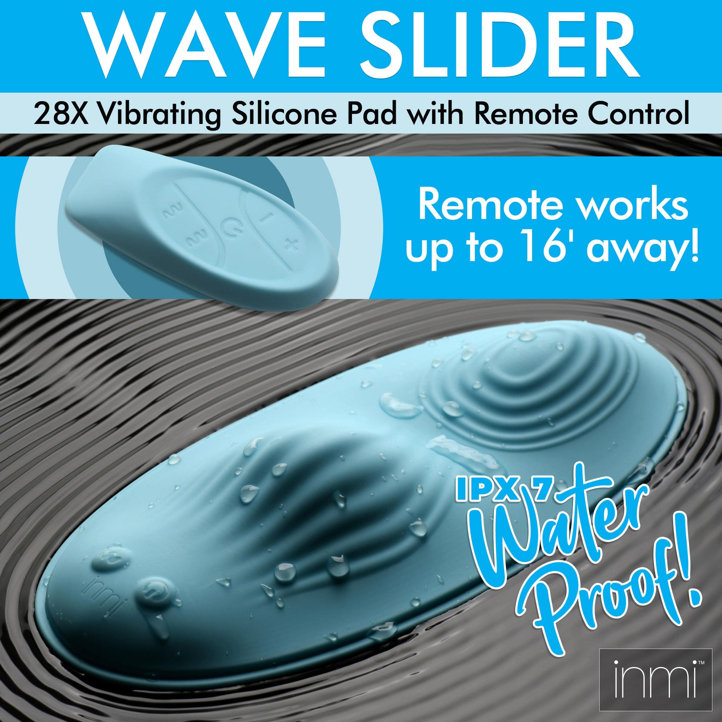 28X Wave Slider Vibrating Silicone Pad with Remote - Image 4