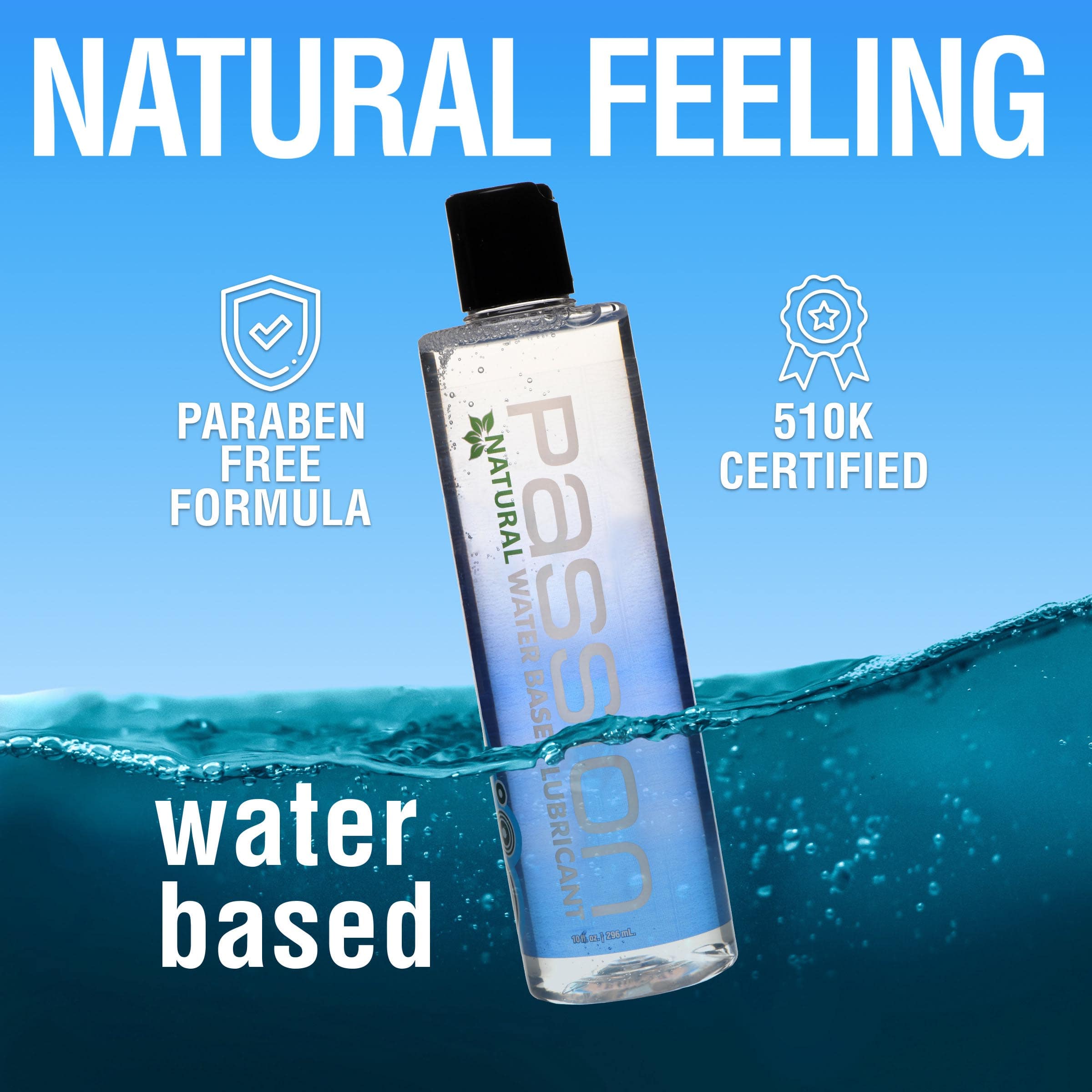 Passion Natural Water-Based Lubricant - 10 oz - Image 2