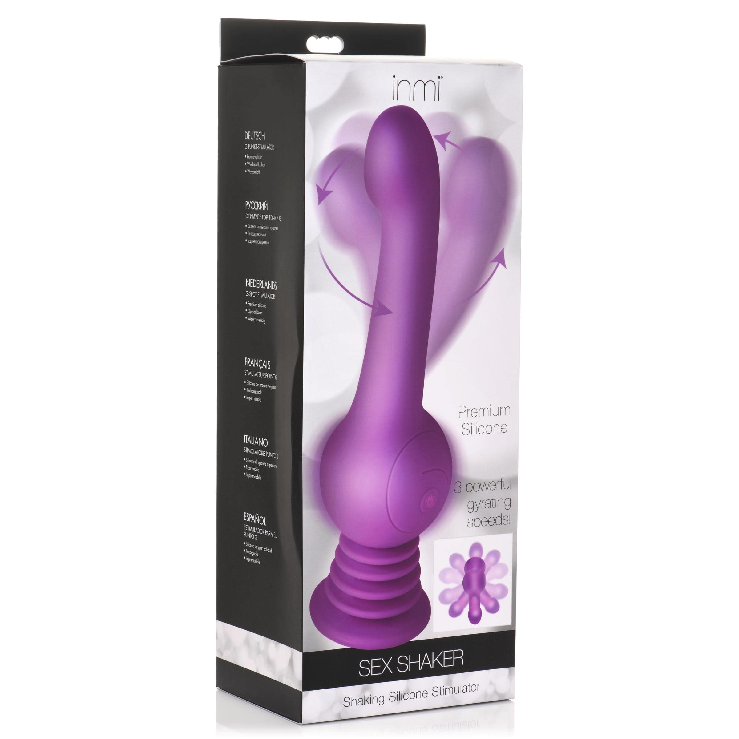 Sex Shaker Silicone Stimulator - Purple - Image 8
