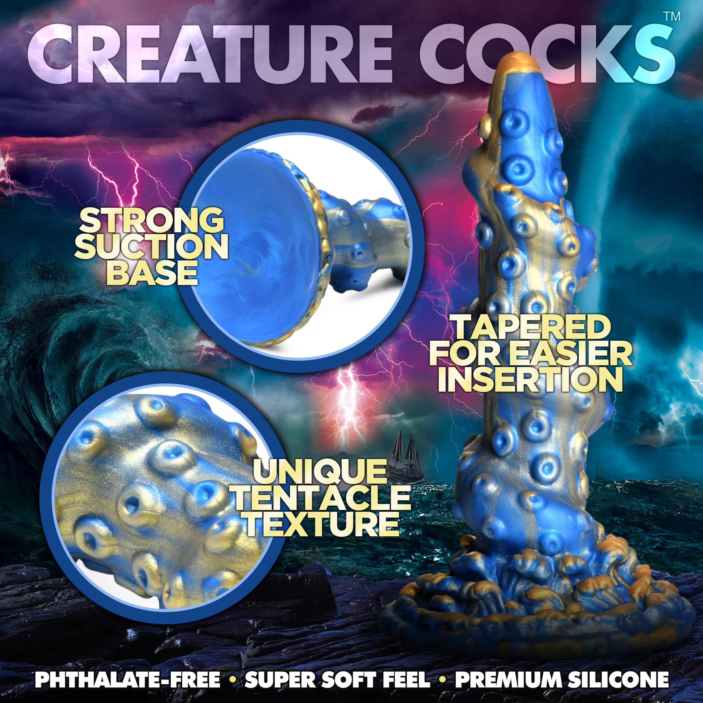 Lord Kraken Tentacled Silicone Dildo - Image 2