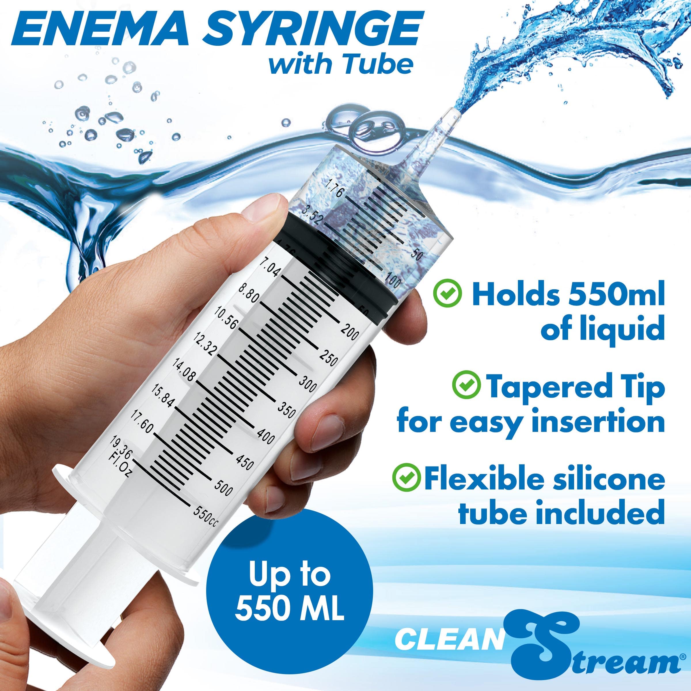 Enema Syringe with Tube - 550ml - Image 3