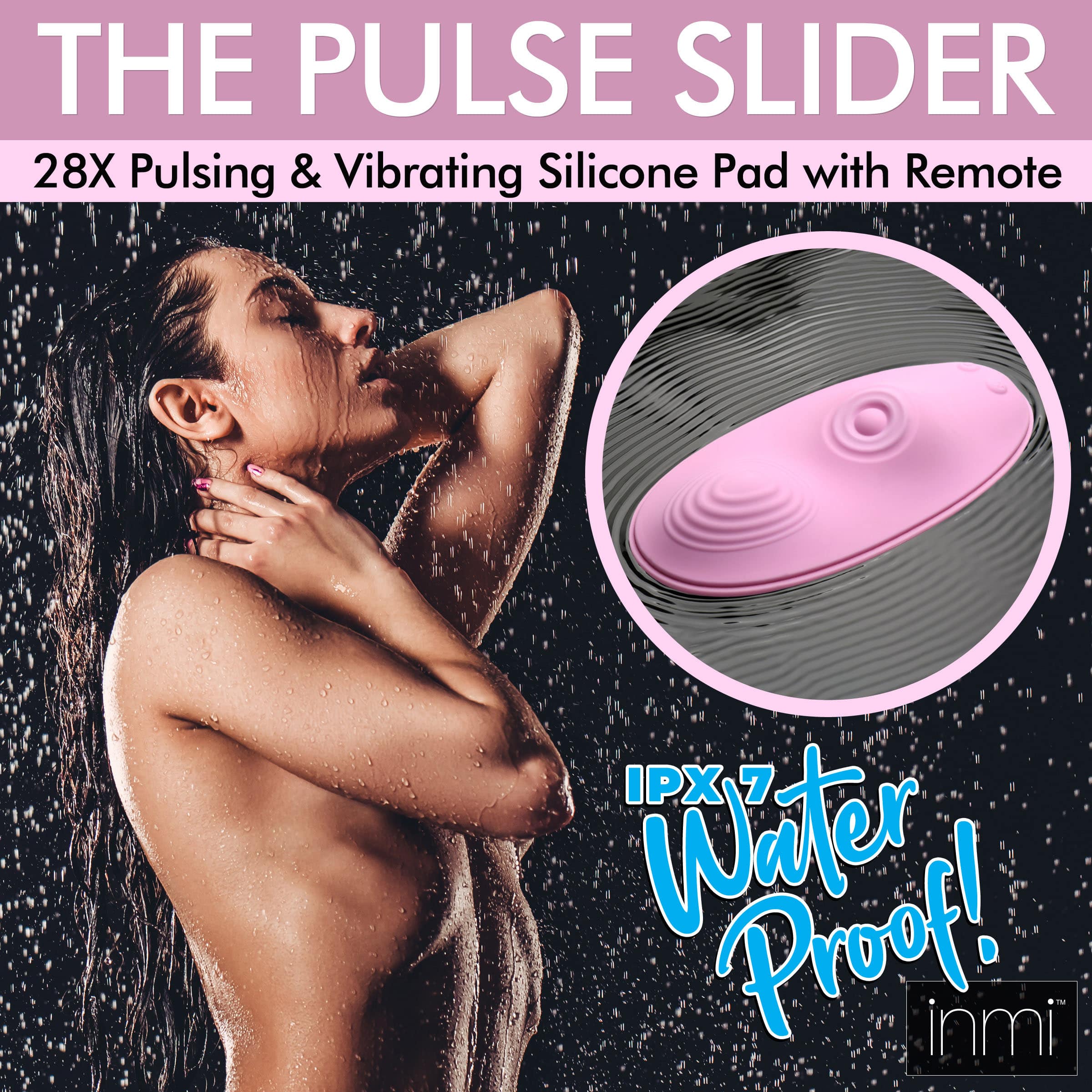 The Pulse Slider 28X Pulsing and Vibrating Silicone Pad with Remote - Image 3