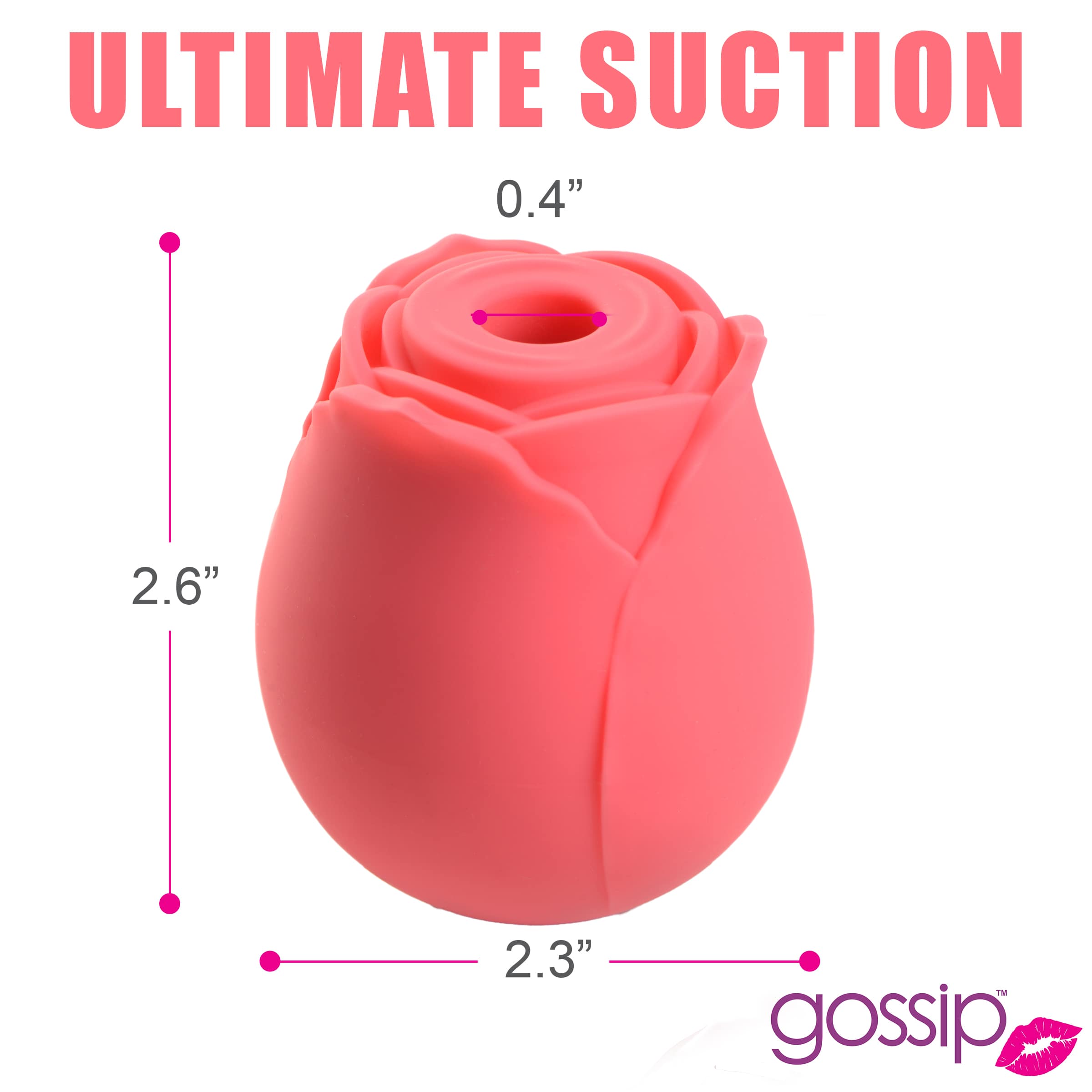 10X Rose Crave Silicone Clitoral Stimulator - Image 4