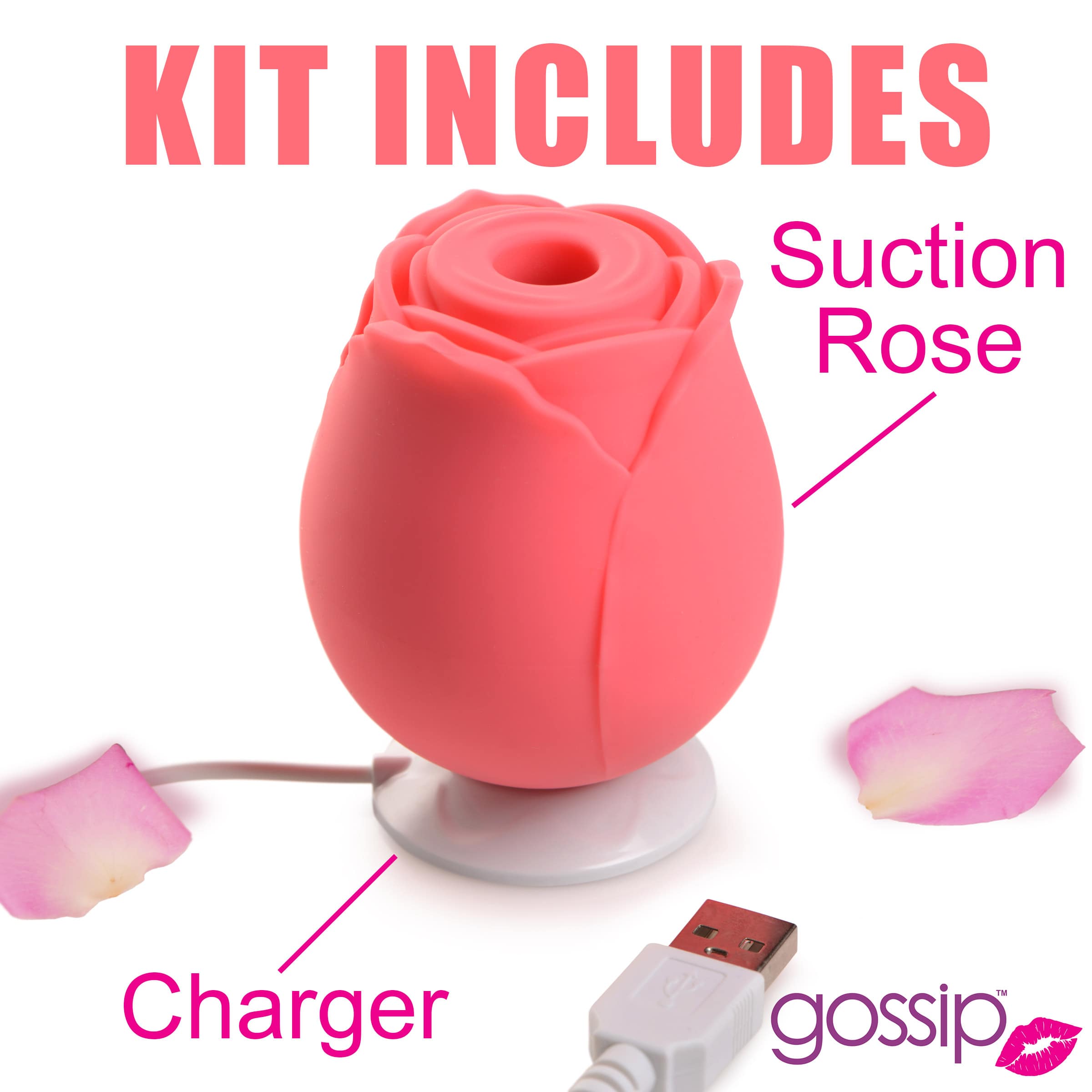 10X Rose Crave Silicone Clitoral Stimulator - Image 9