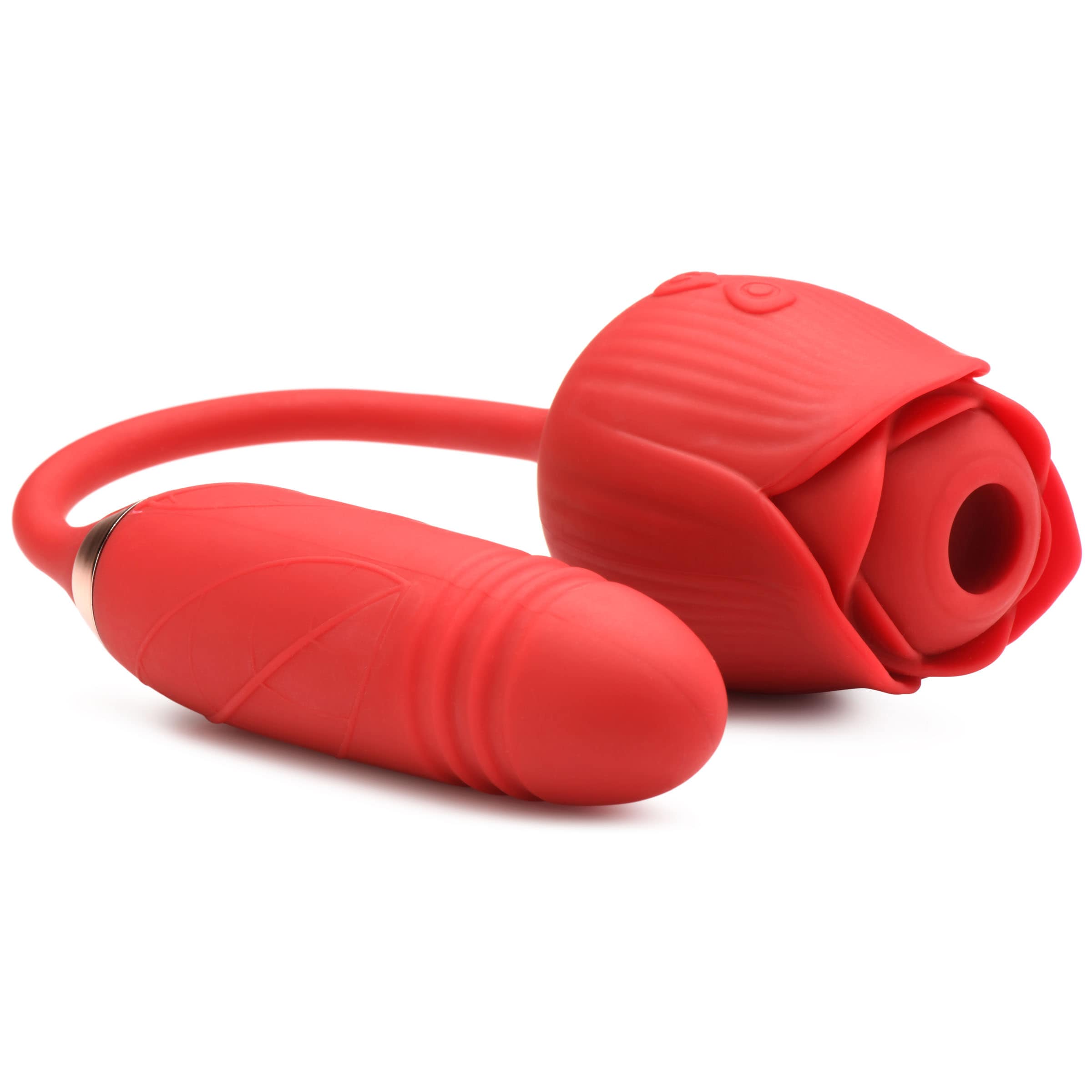 10X Romping Rose Suction and Thrusting Vibrator - Image 3