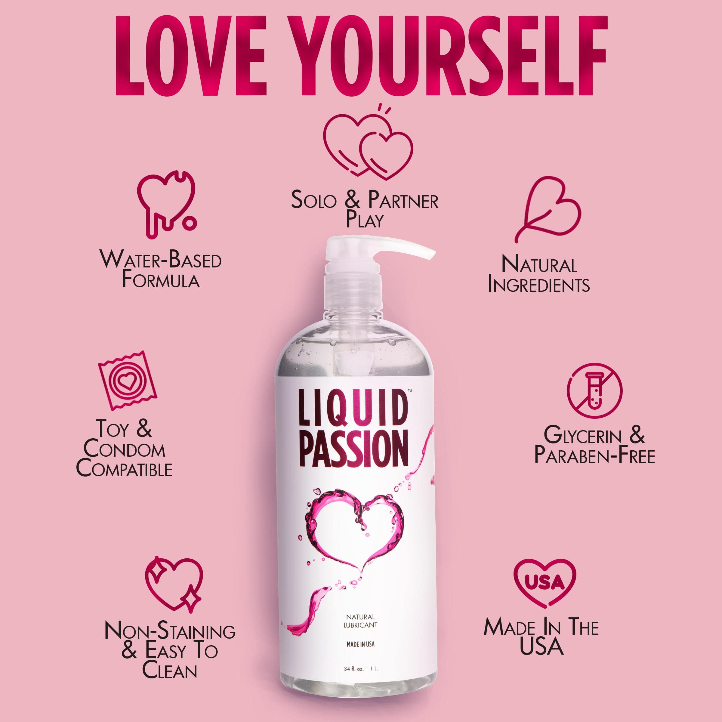 Liquid Passion Natural Lubricant - 34oz - Image 6