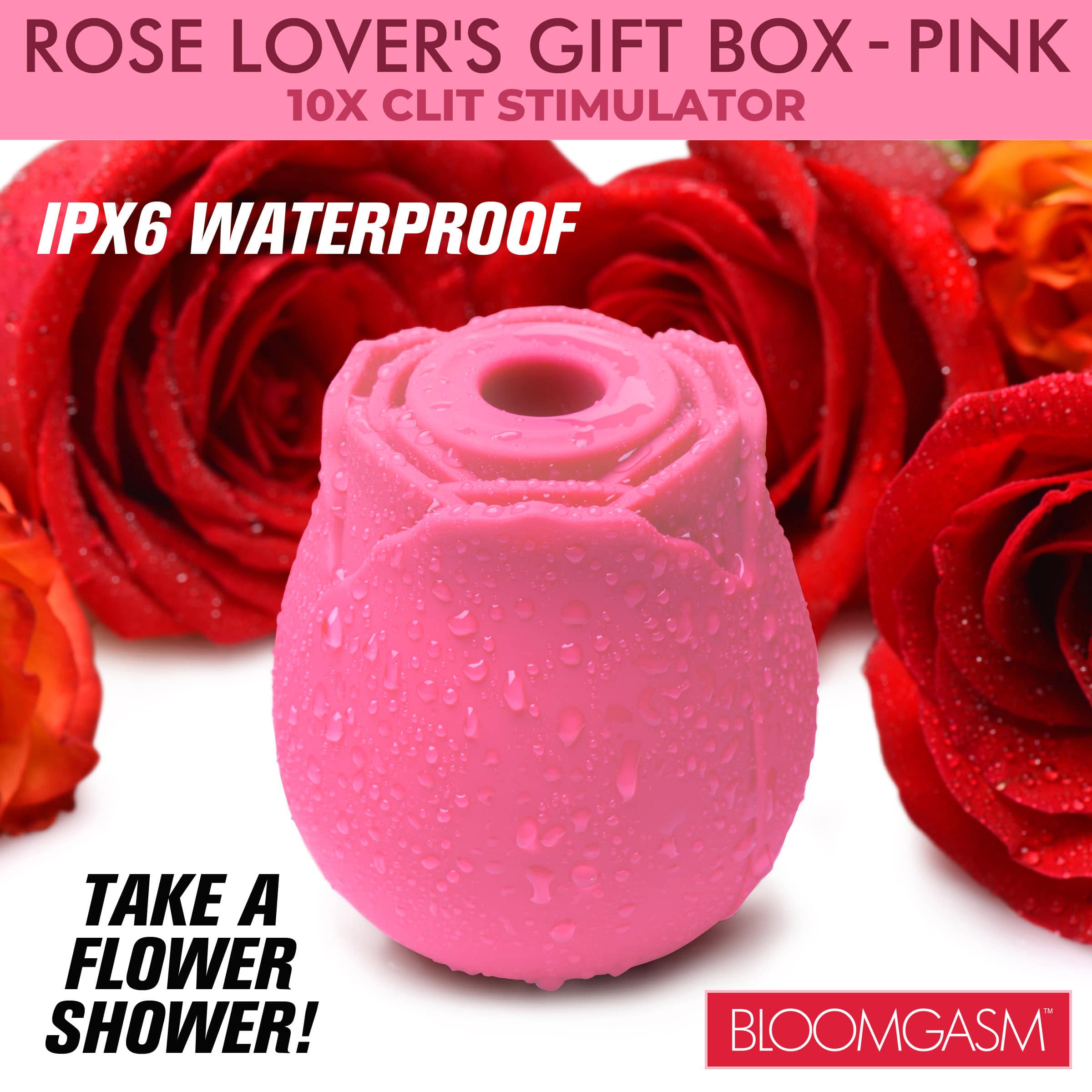 The Rose Lovers Gift Box 10x Clit Suction Rose - Pink - Image 5