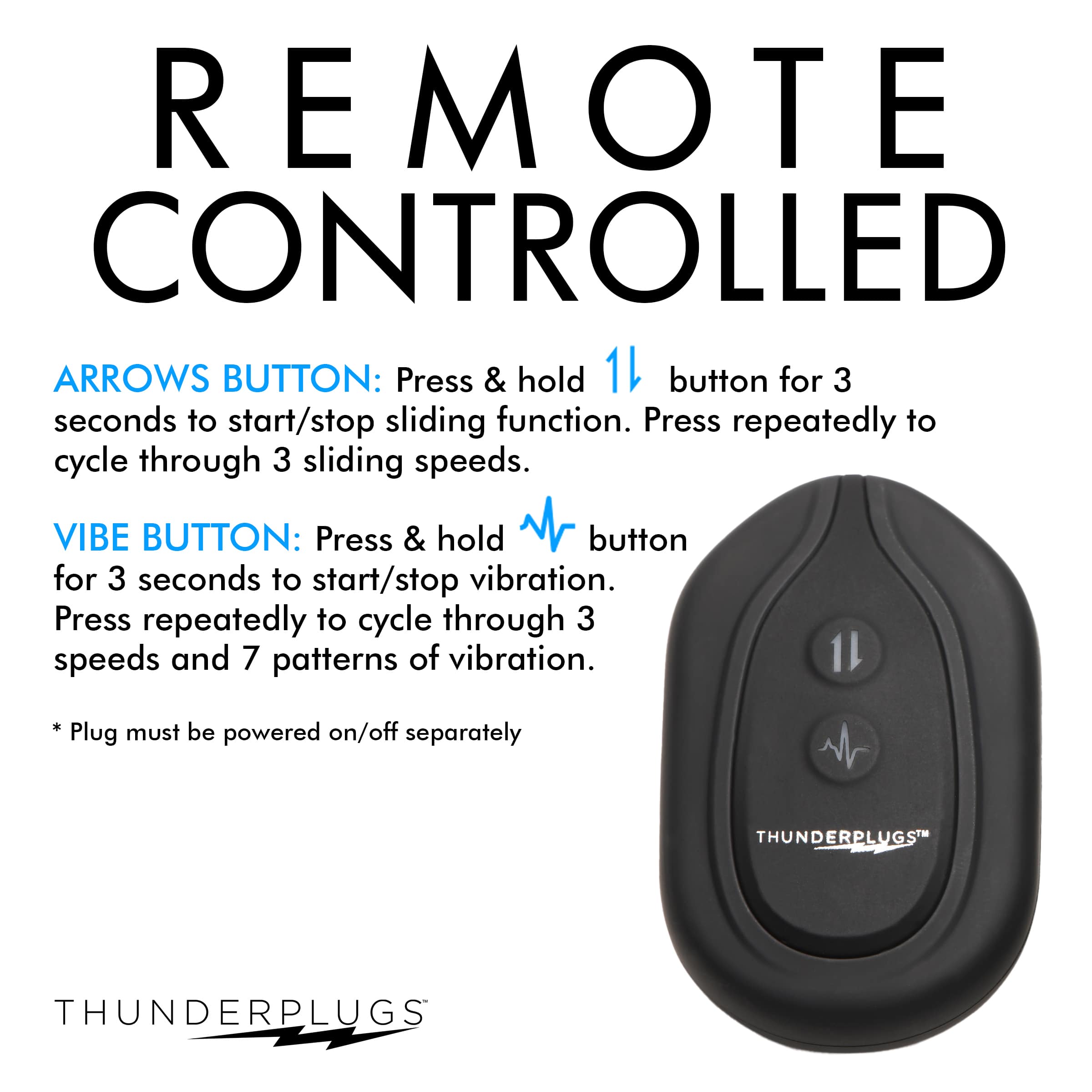 10X Sliding Ring Silicone Missile Plug with Remote - Image 8