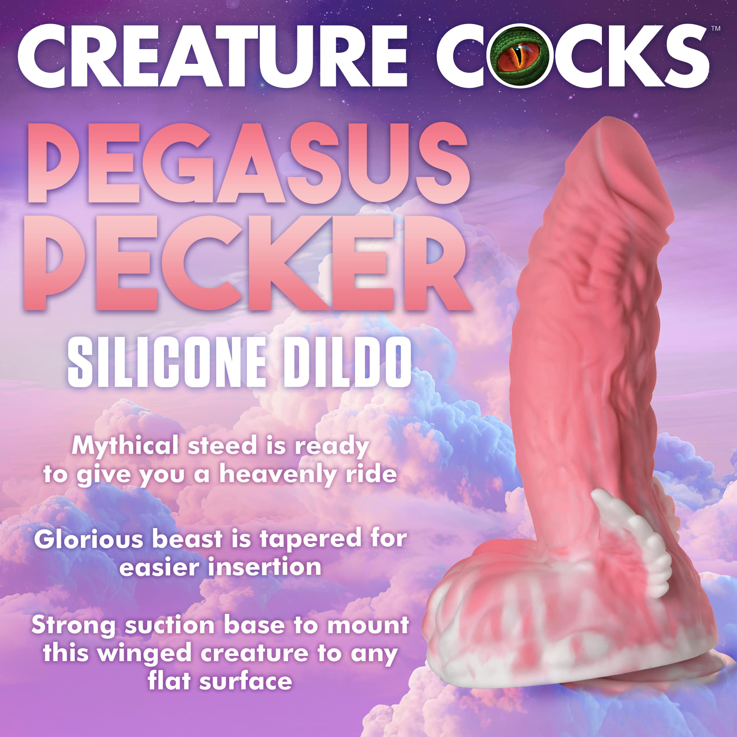 Pegasus Pecker Winged Silicone Dildo - Image 2
