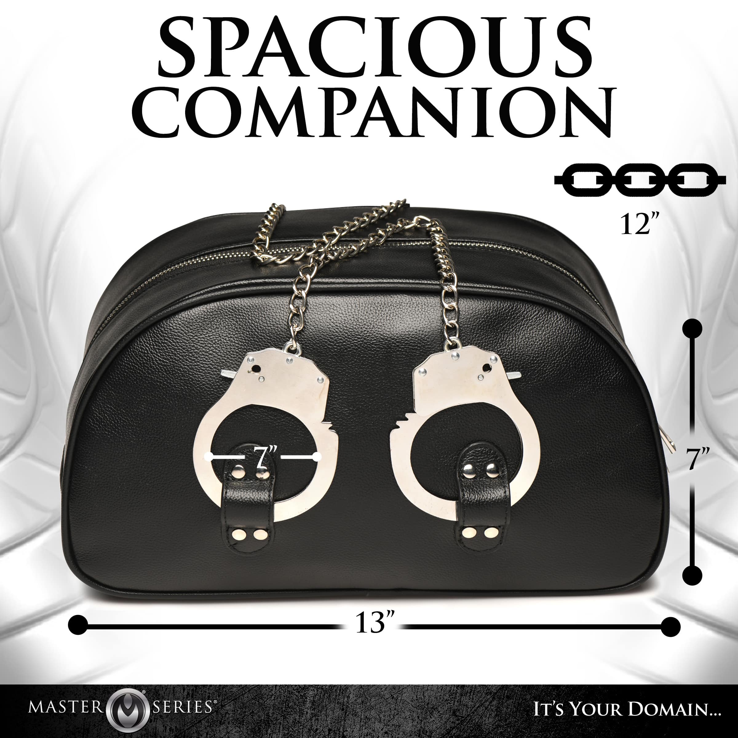 Cuffed and Loaded Travel Bag with Handcuff Handles - Image 3