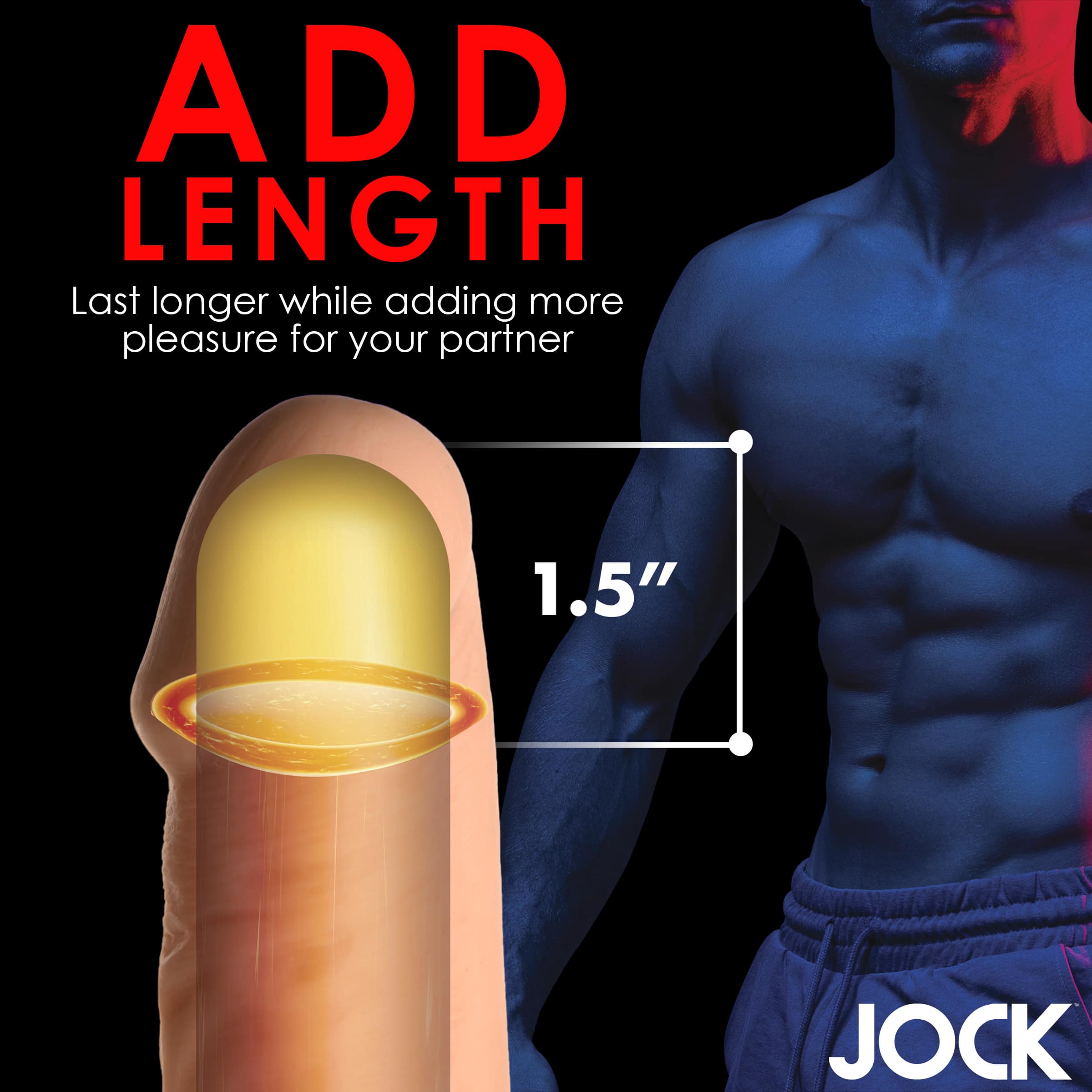 Extra Long 1.5 Inch Penis Extension - Light - Image 5