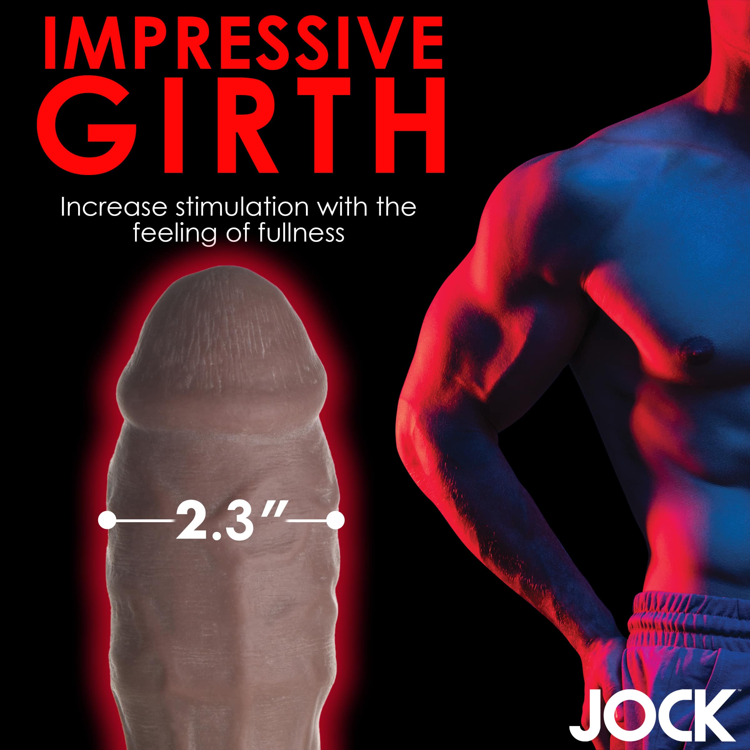 Extra Thick 2 Inch Penis Extension - Dark - Image 6