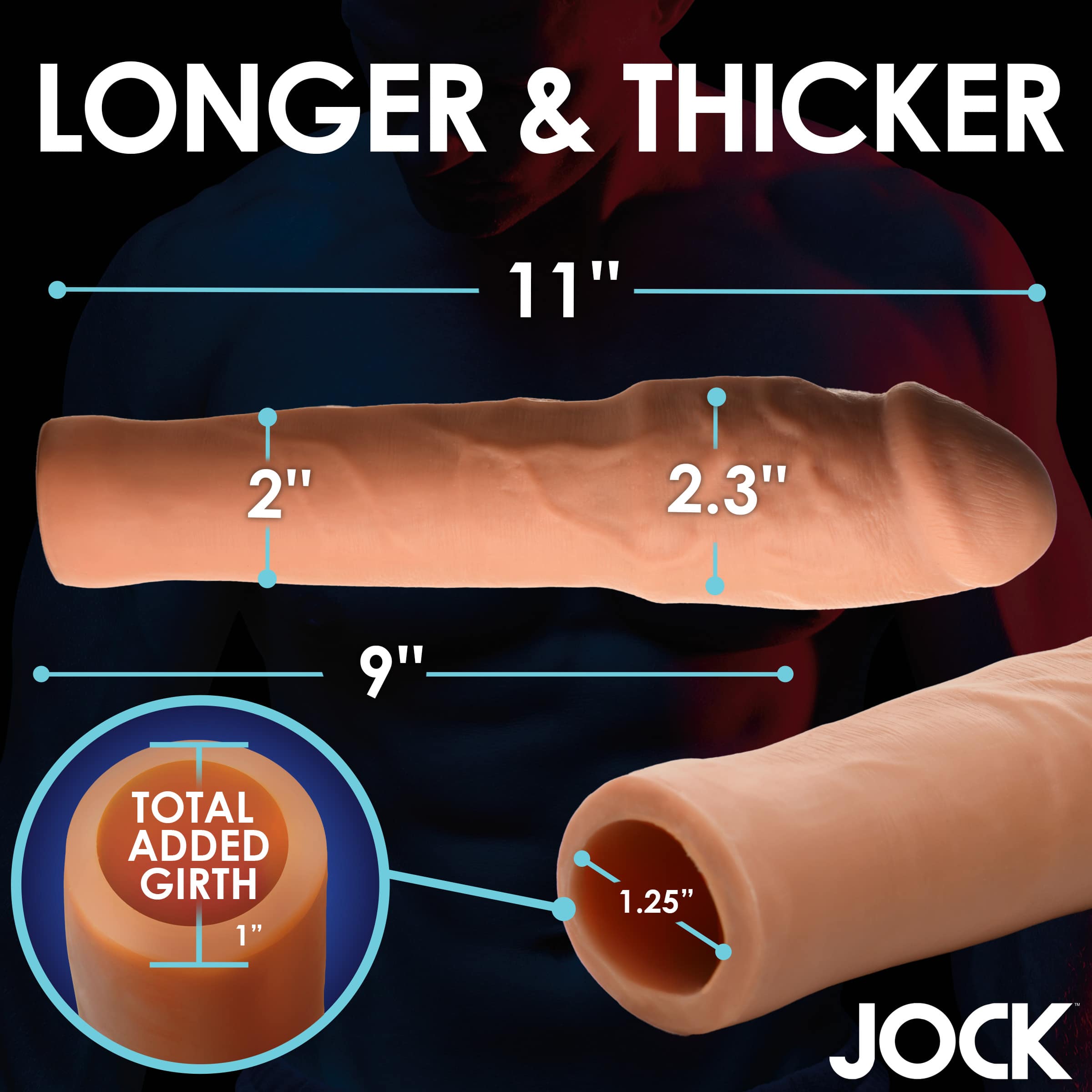Extra Thick 2 Inch Penis Extension - Medium - Image 3