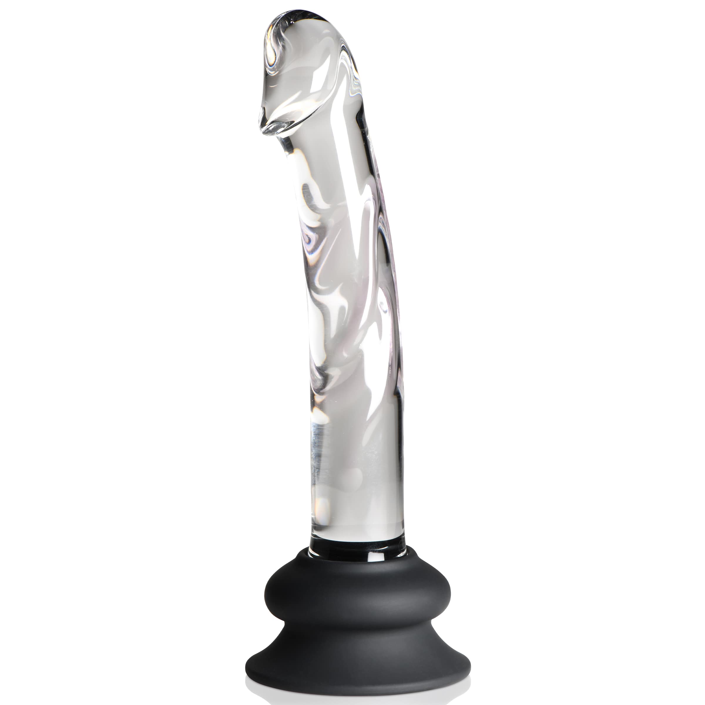 Glass Dildo with Silicone Base - 7 Inch - Image 8